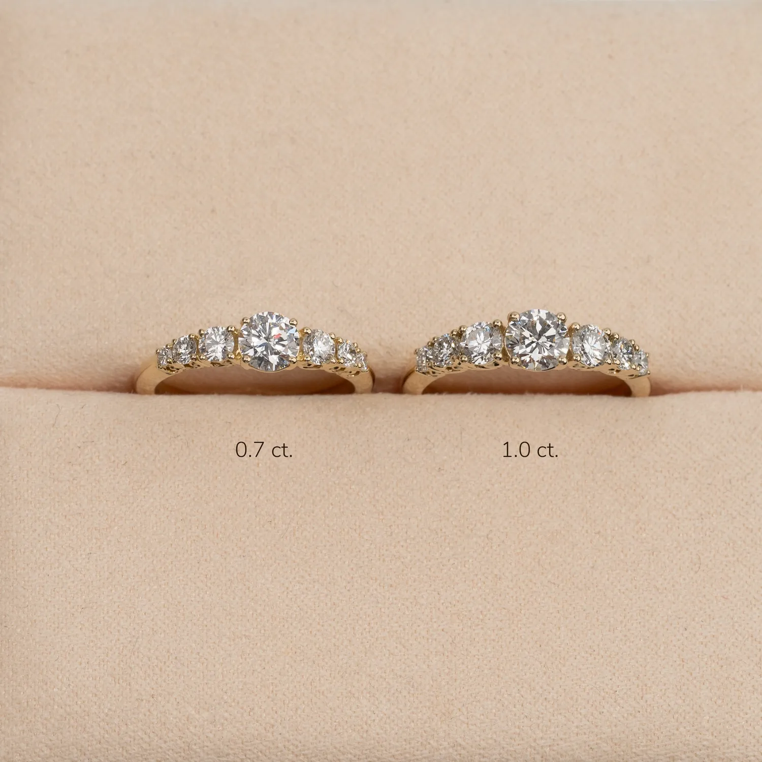 Sisi Copenhagen Seven-Stone Trellis diamantring 1,0 ct 14 kt