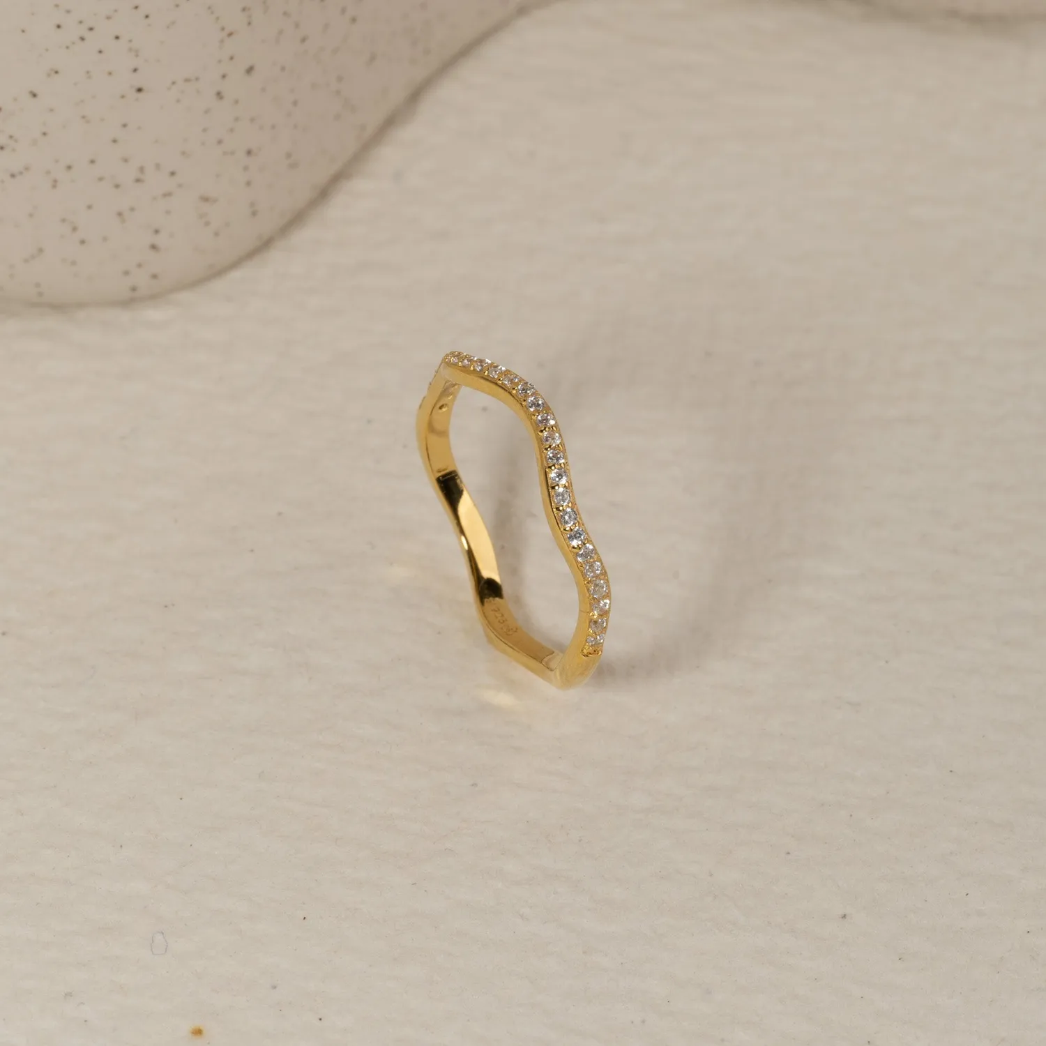 Sisi Copenhagen Gaia ring forgyldt zirkonia