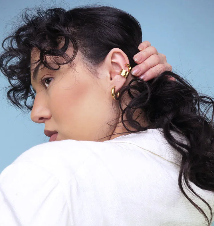 Wos Molly earcuff forgyldt guld single 1,3 cm