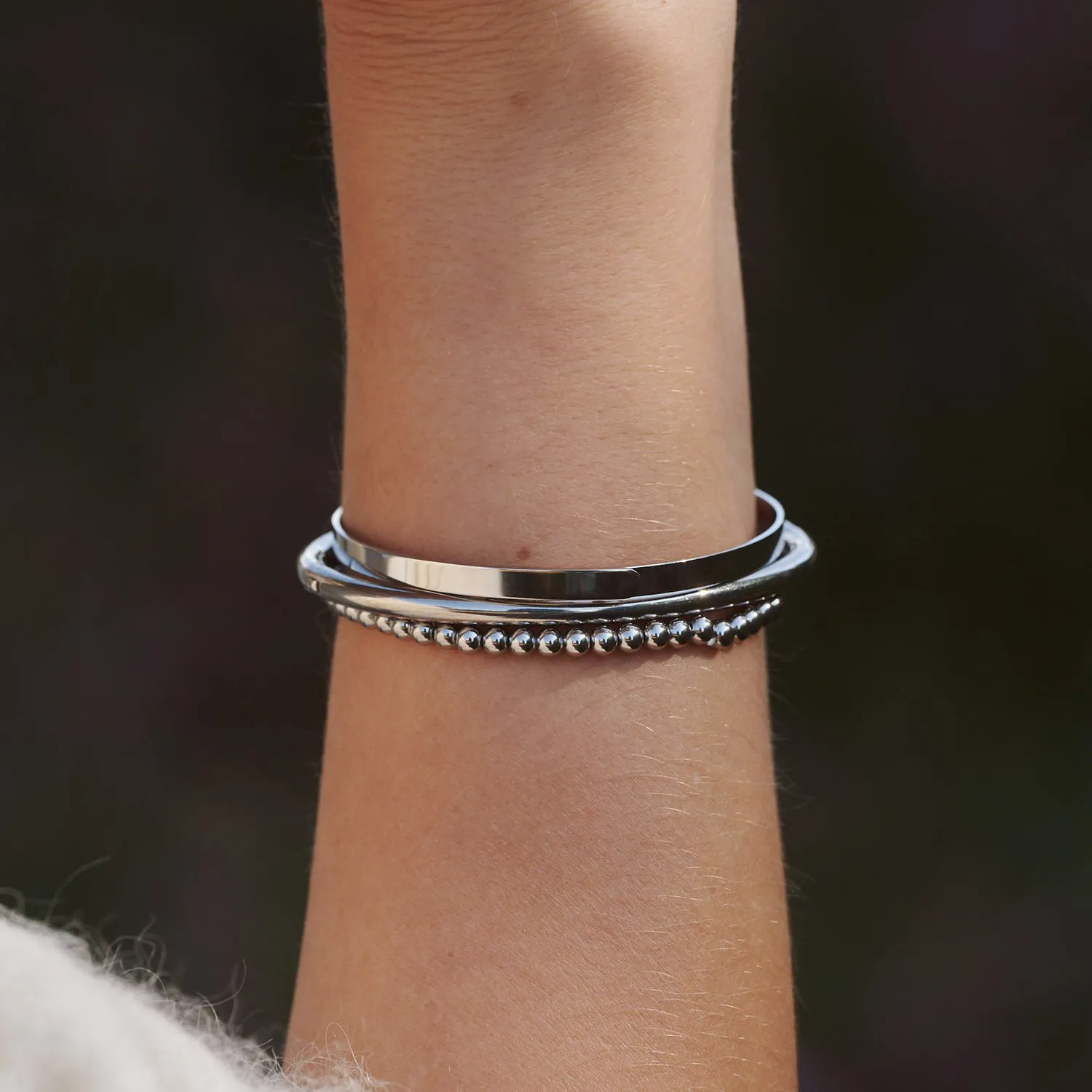 TIMI OF SWEDEN Gisele armbånd sølv vandtæt
