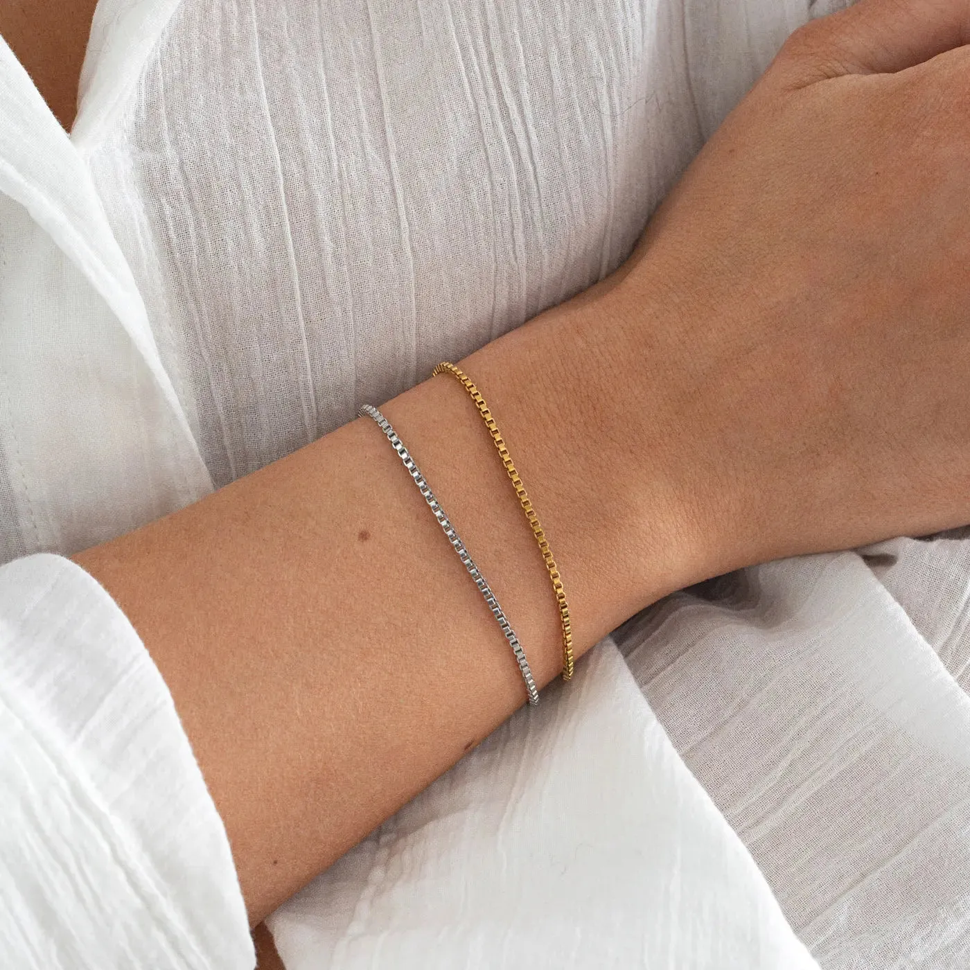 TIMI OF SWEDEN Xia chain armbånd guld 16+5 cm waterproof