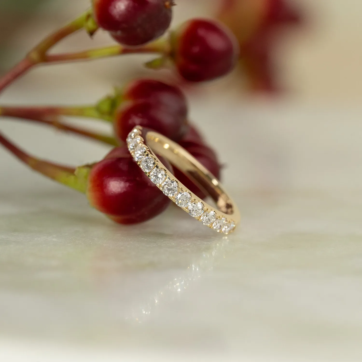 Sisi Copenhagen Alliance ring guld 14 kt lab-diamant