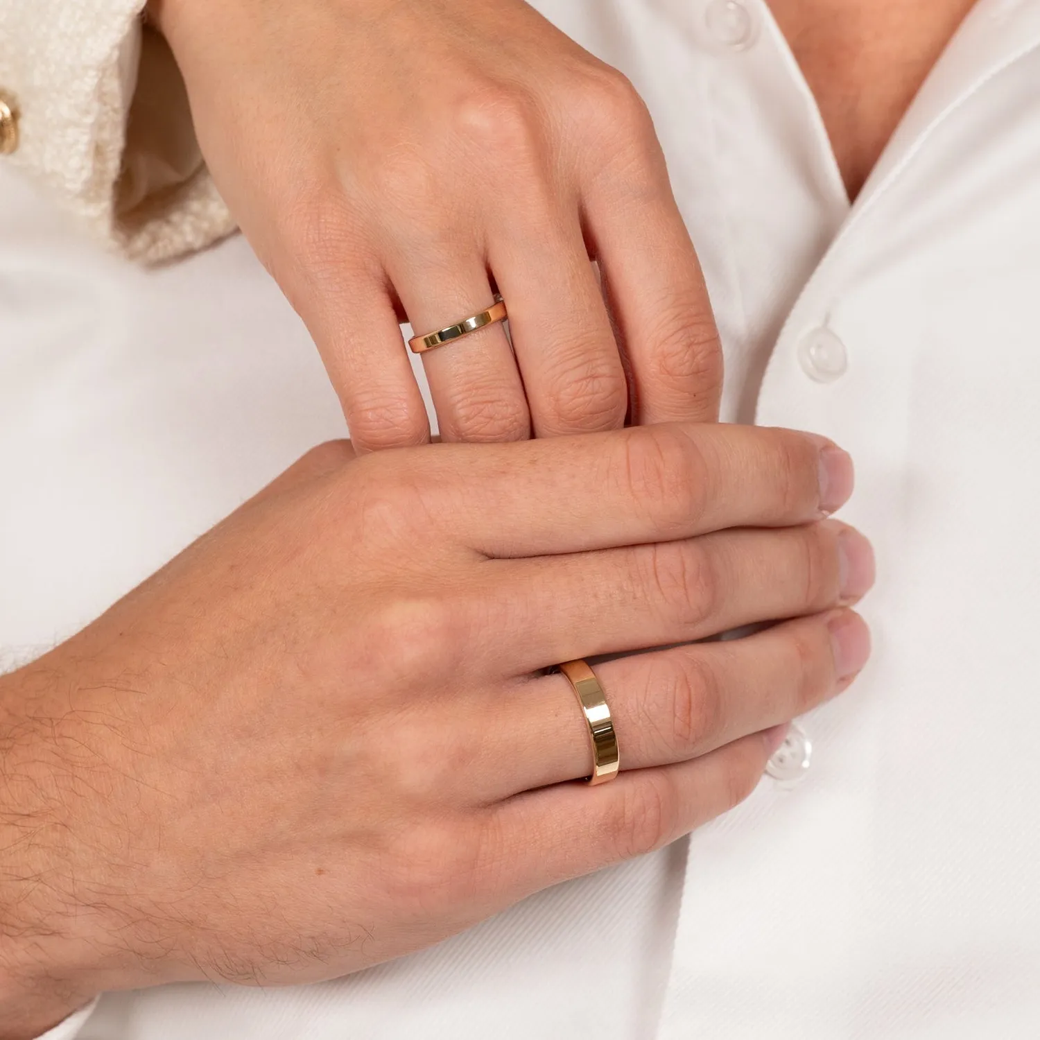 Sisi Copenhagen Soft Edge vielsesring guld 4,5 mm