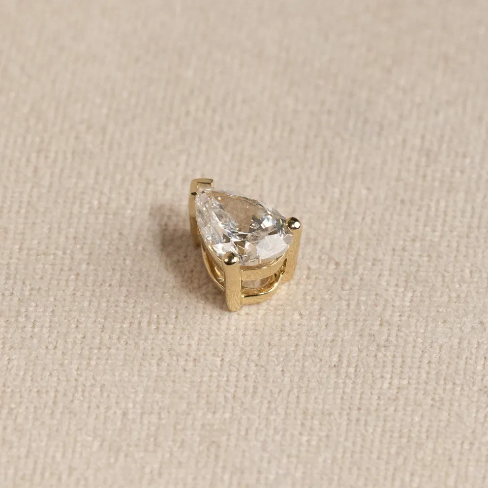 Sisi Copenhagen Pear-cut diamantvedhæng guld 0,65ct