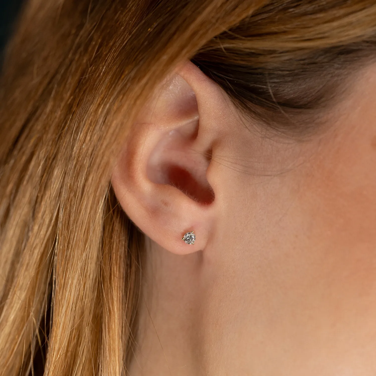 Sisi Copenhagen Simple Lab-Diamond ørestikker guld 0,33ct