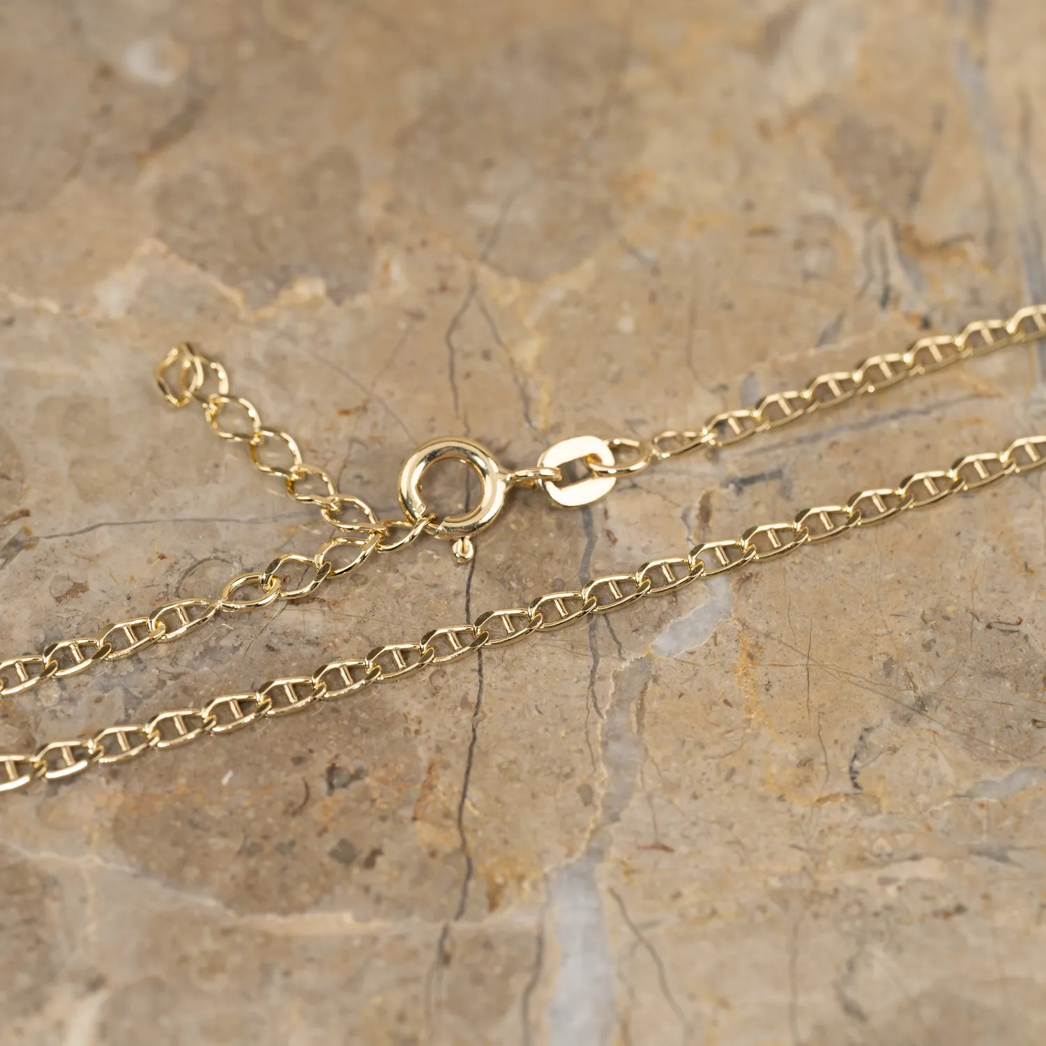 Sisi Copenhagen Auda armbånd massiv 9 kt guld 16+3 cm