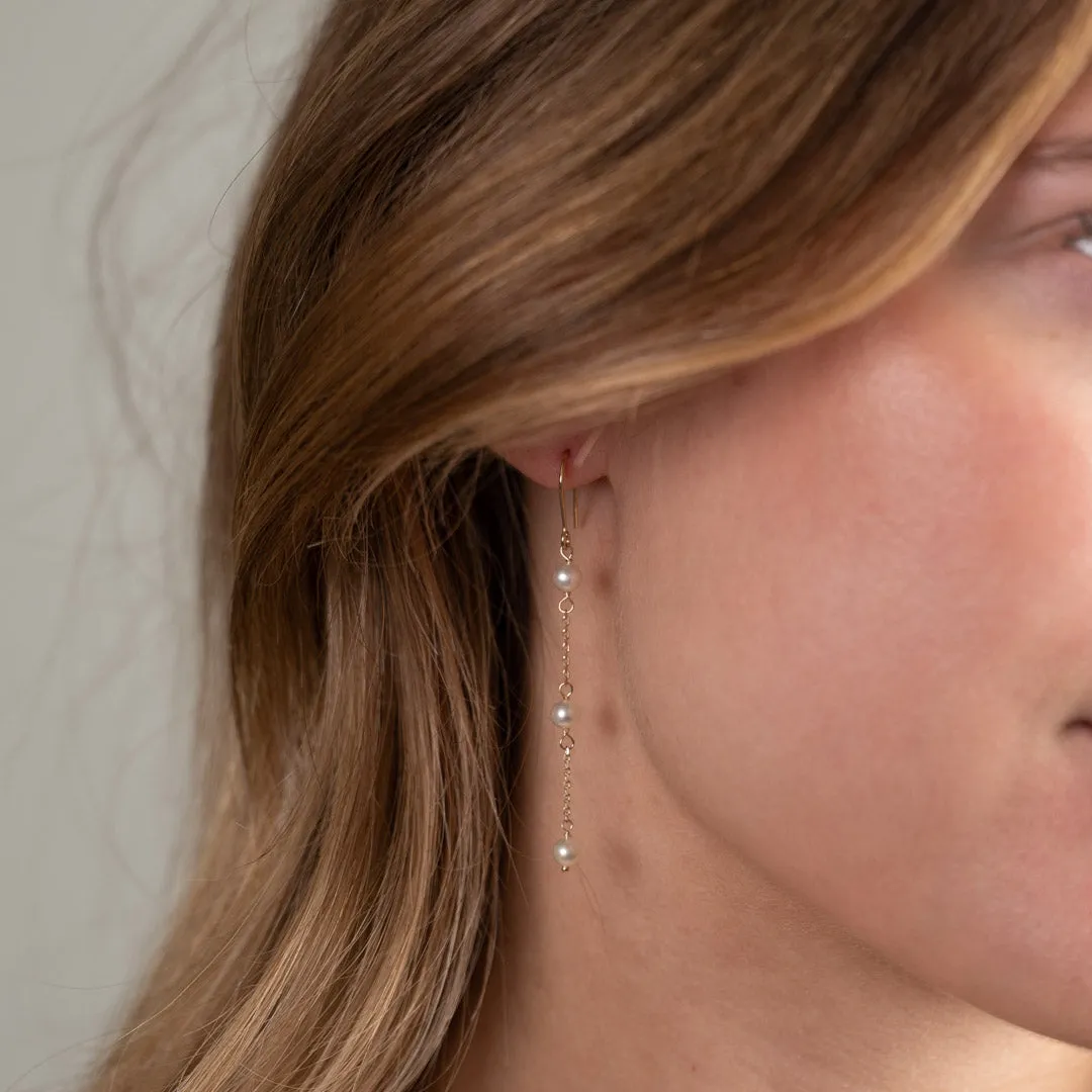 Sisi Copenhagen Erica Pearl øreringe 9 kt guld perler