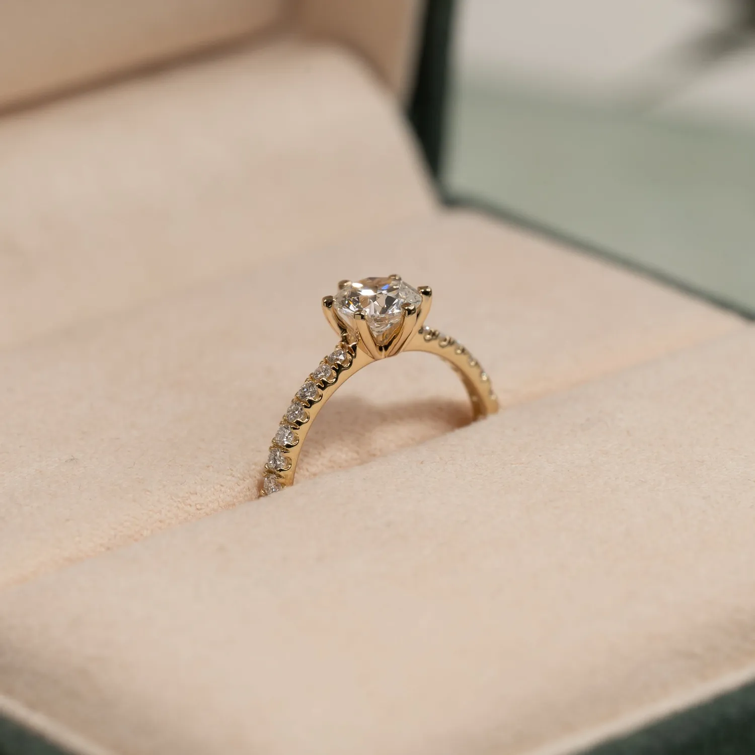 Sisi Copenhagen Classic Alliance lab-diamantring guld 0,9ct