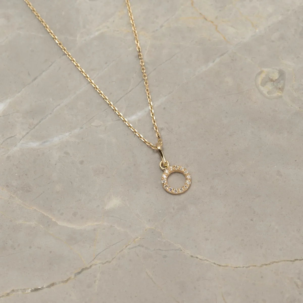 Sisi Copenhagen Gloria Crystal vedhæng 9 kt guld zirkon
