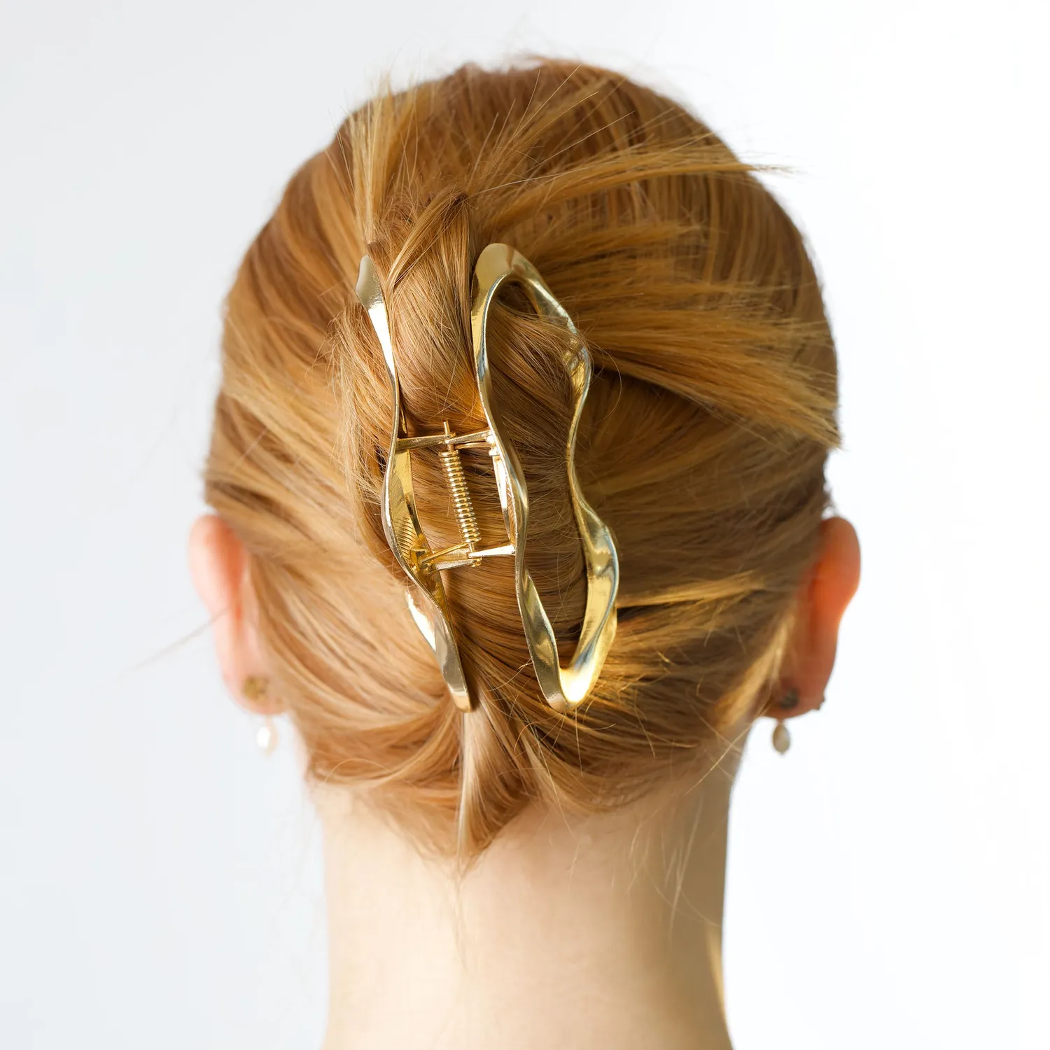 TIMI OF SWEDEN Ingeborg hårspænde guld 110 mm