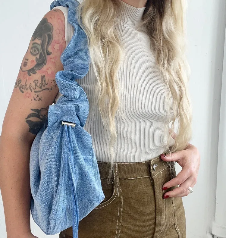 Wos Tilda taske denim blå 36 cm