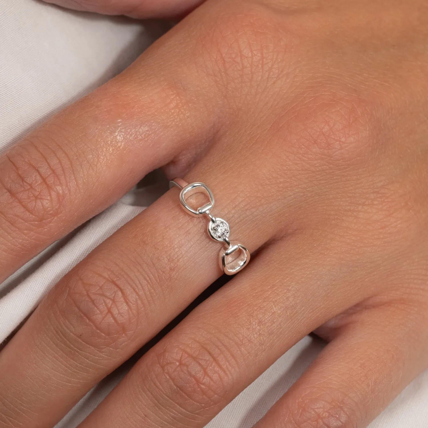 Sisi Copenhagen Sigge Crystal ring sølv zirkonia
