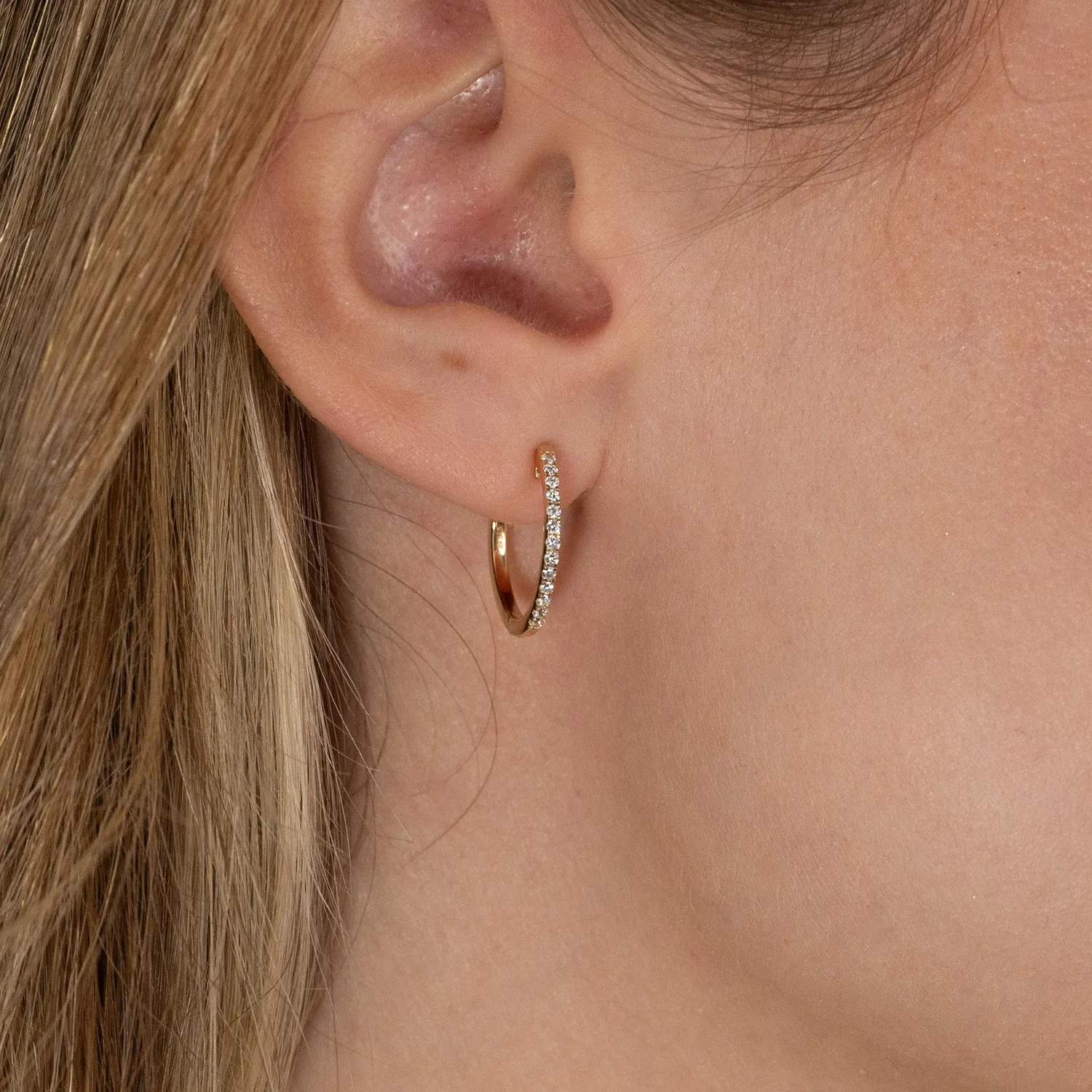 Sisi Copenhagen Classic 0,2ct lab-diamant creoler guld 14 kt