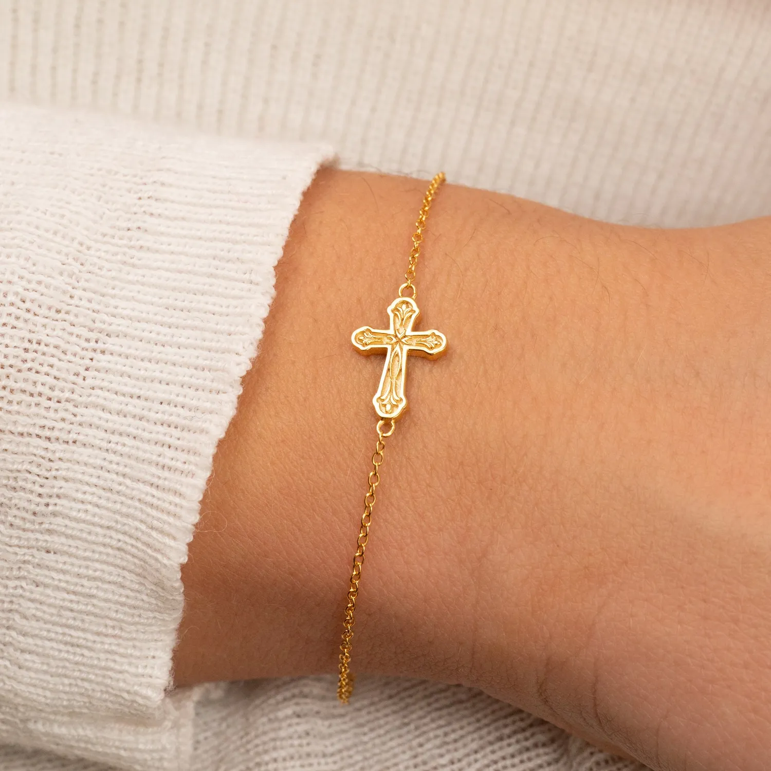 Sisi Copenhagen Dagmar Cross Golden armbånd forgyldt 16+4 cm