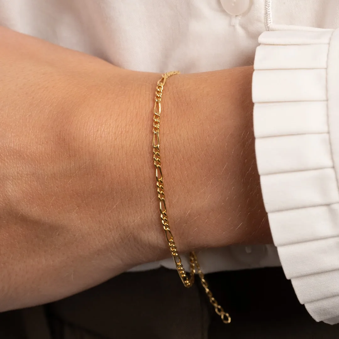 Sisi Copenhagen Uma figaroarmbånd forgyldt 16-19 cm