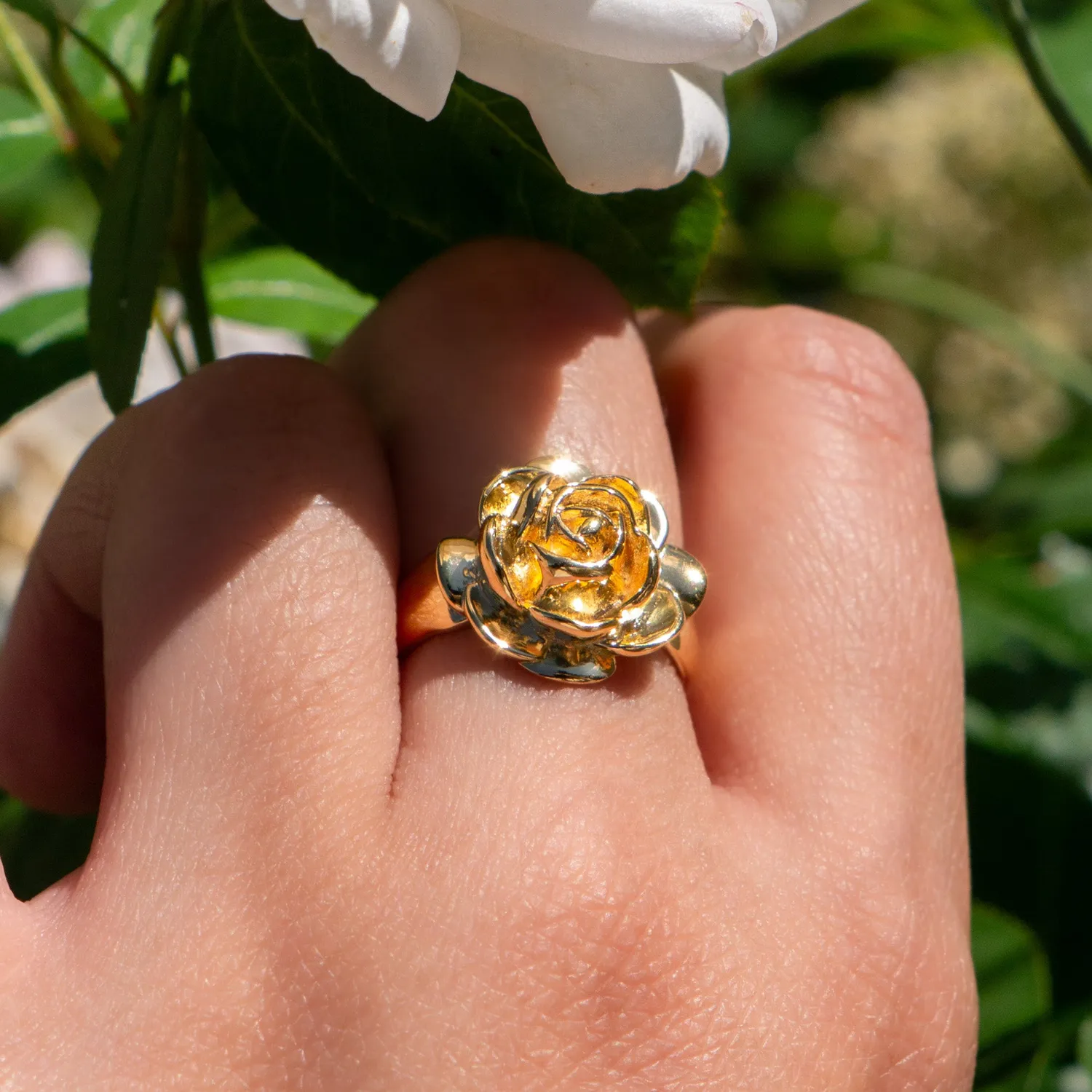 Sisi Copenhagen Rosie ring forgyldt rose 16 mm