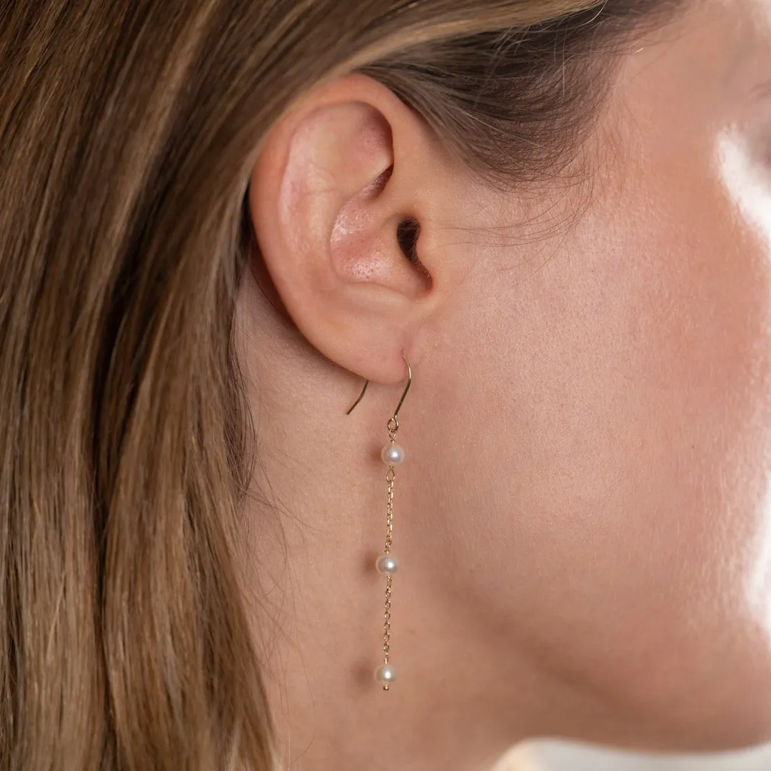 Sisi Copenhagen Erica Pearl øreringe 9 kt guld perler