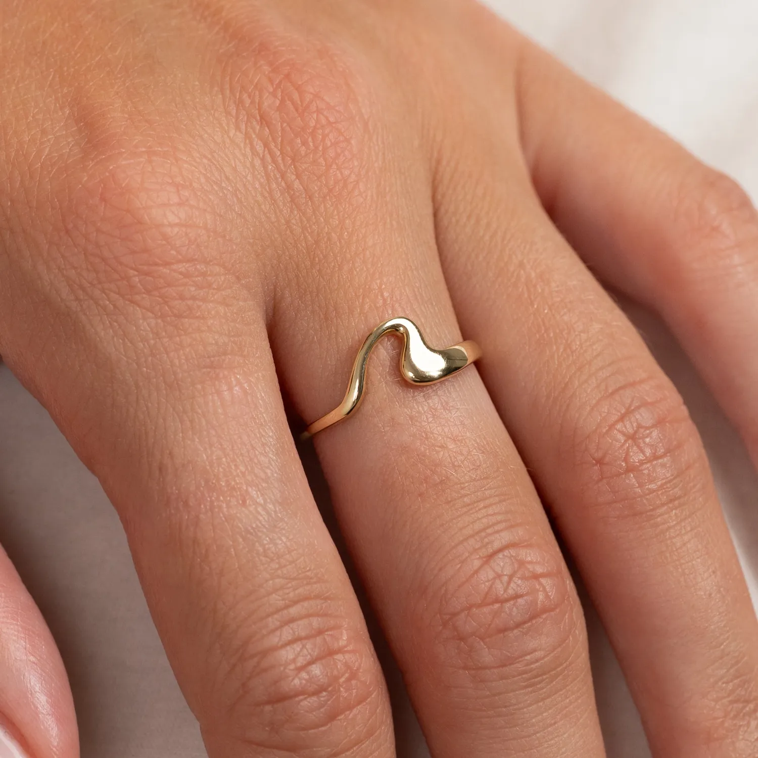 Sisi Copenhagen Anna Solid Gold ring massivt 9kt guld