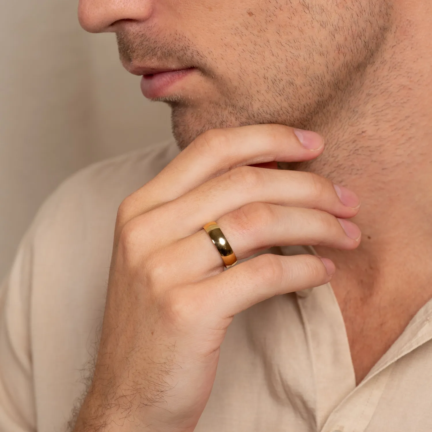 Sisi Copenhagen Classic D-profile vielsesring guld 7 mm