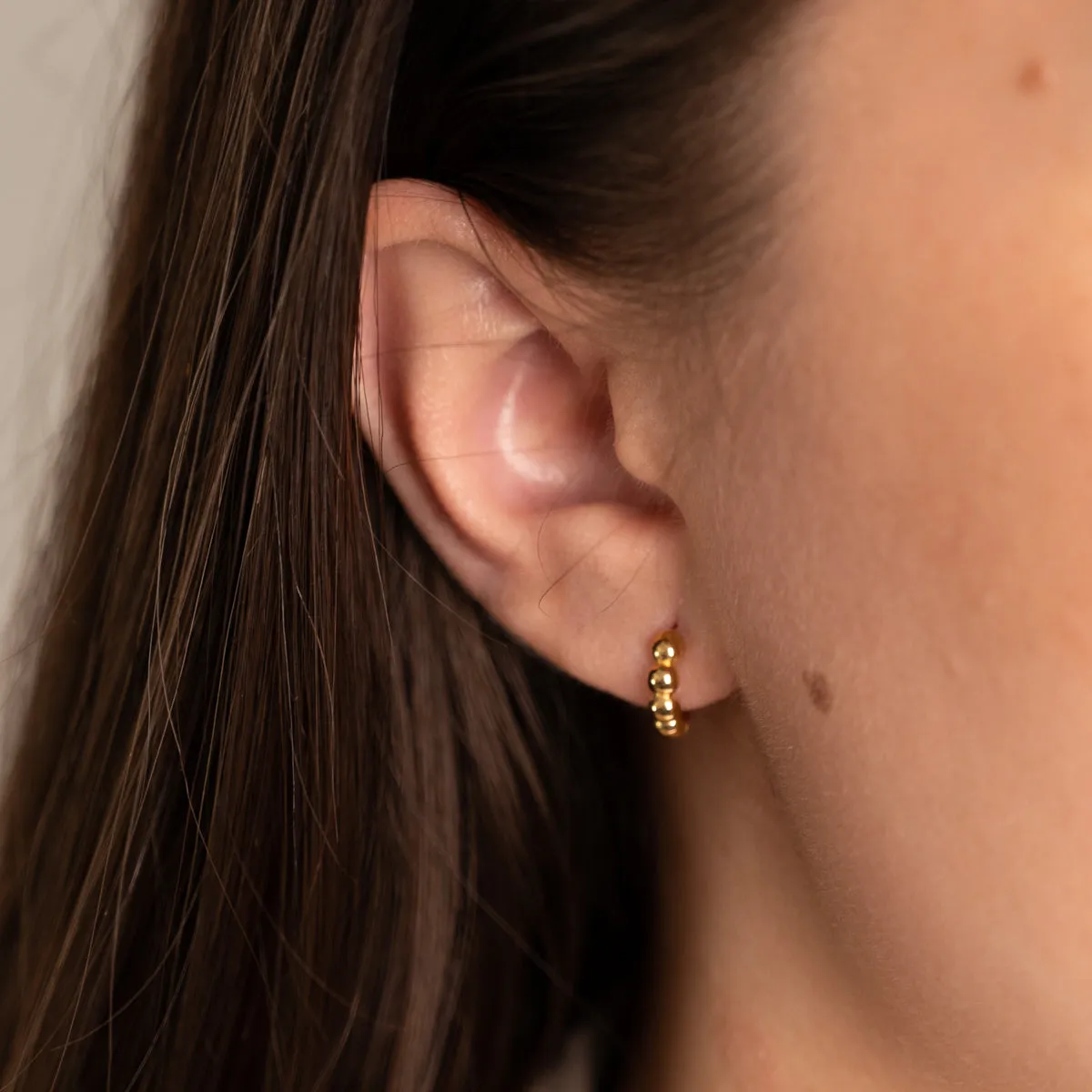 Sisi Copenhagen Dicte Small Golden creoler forgyldt