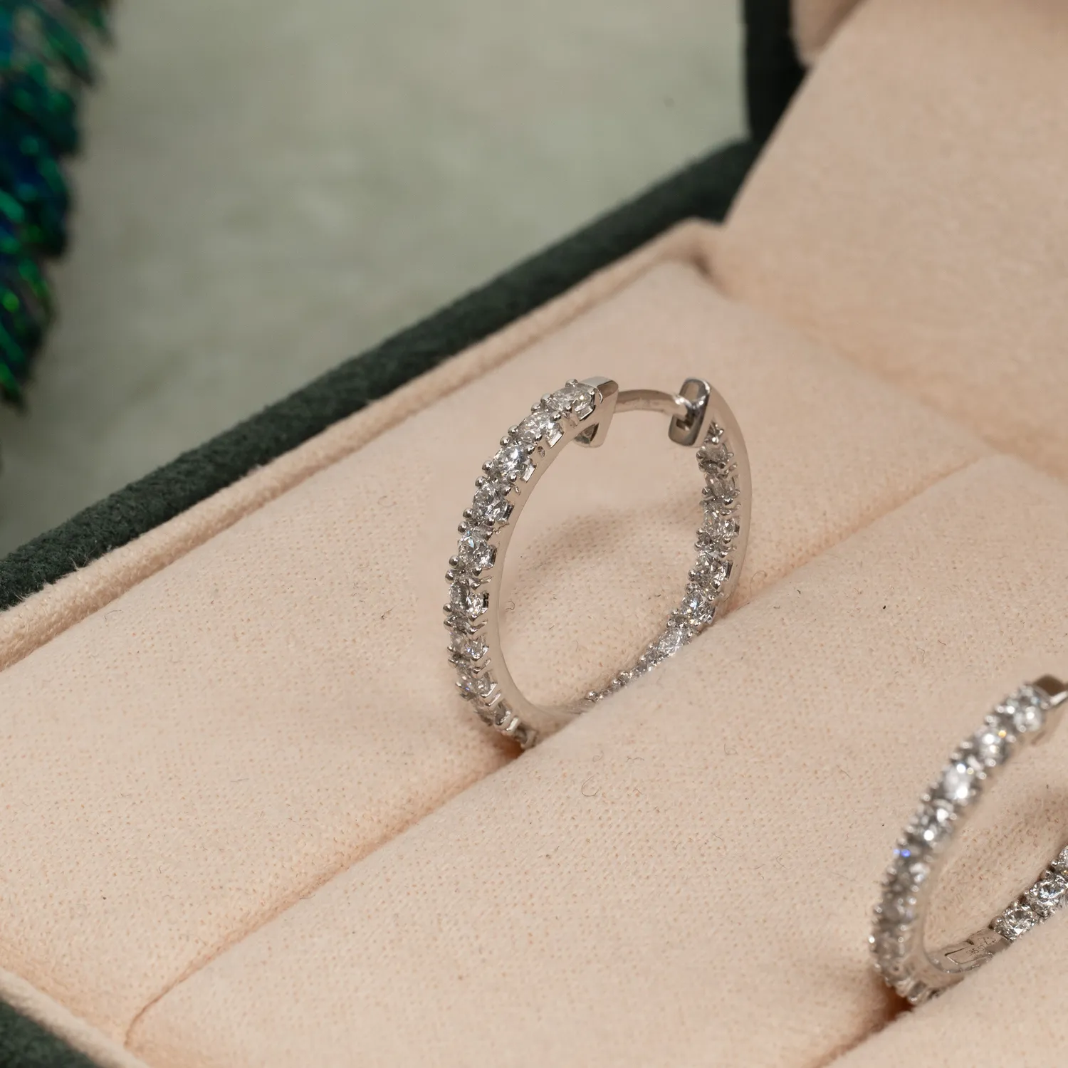 Sisi Copenhagen Double Set creoler hvidguld 1,0 ct diamanter