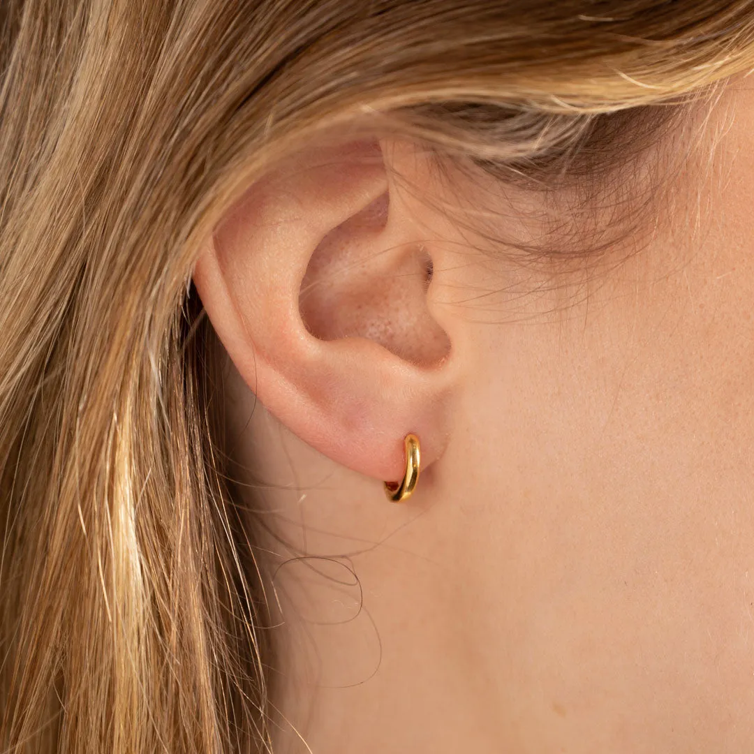 Sisi Copenhagen Elina Mini creoler forgyldt 10,5 mm