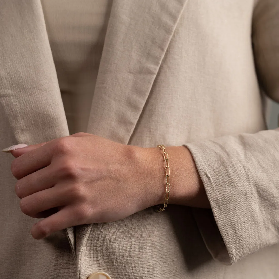Sisi Copenhagen Roxanne armbånd massivt guld 20 cm