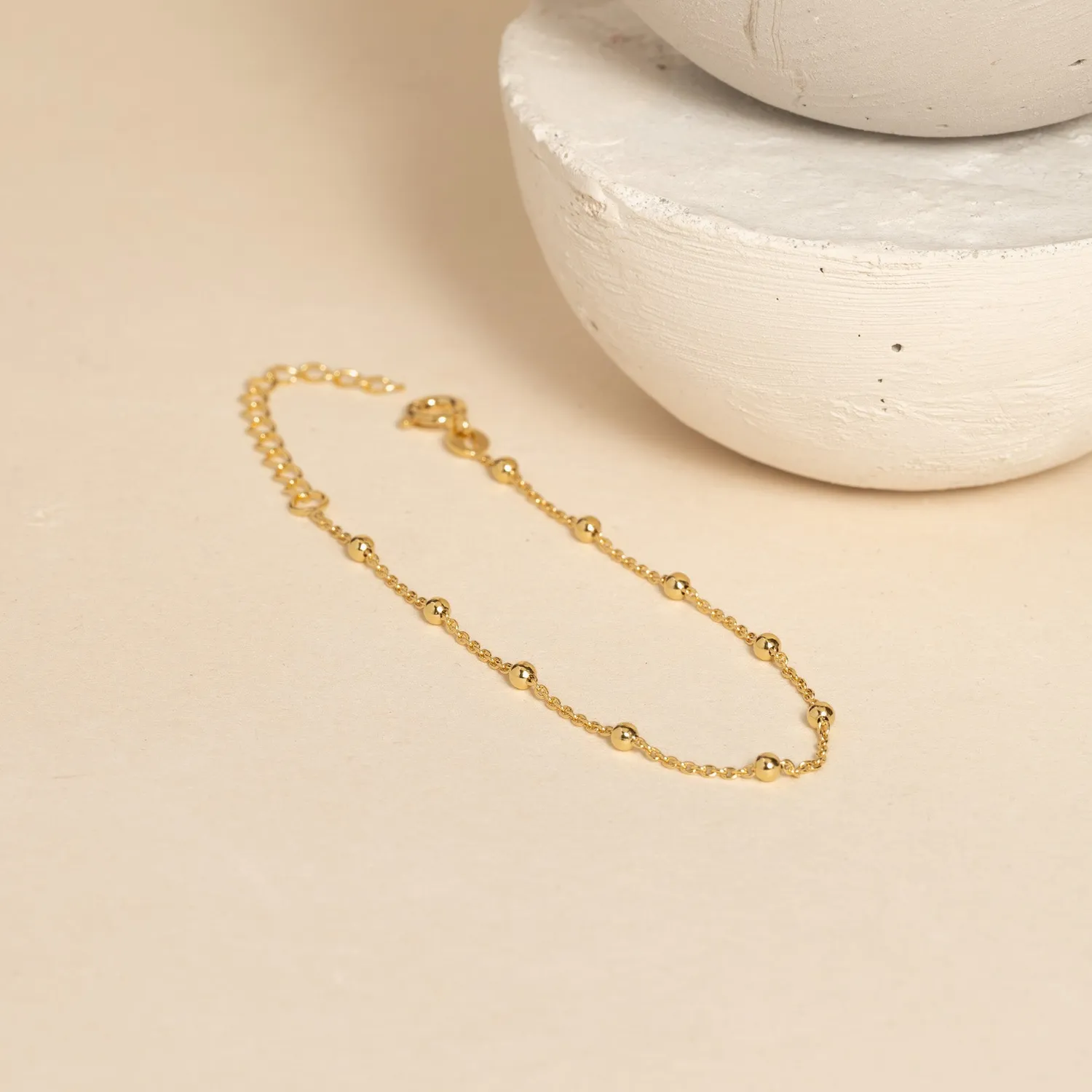 Sisi Copenhagen Alfa Golden armbånd forgyldt 15,5-19,5 cm