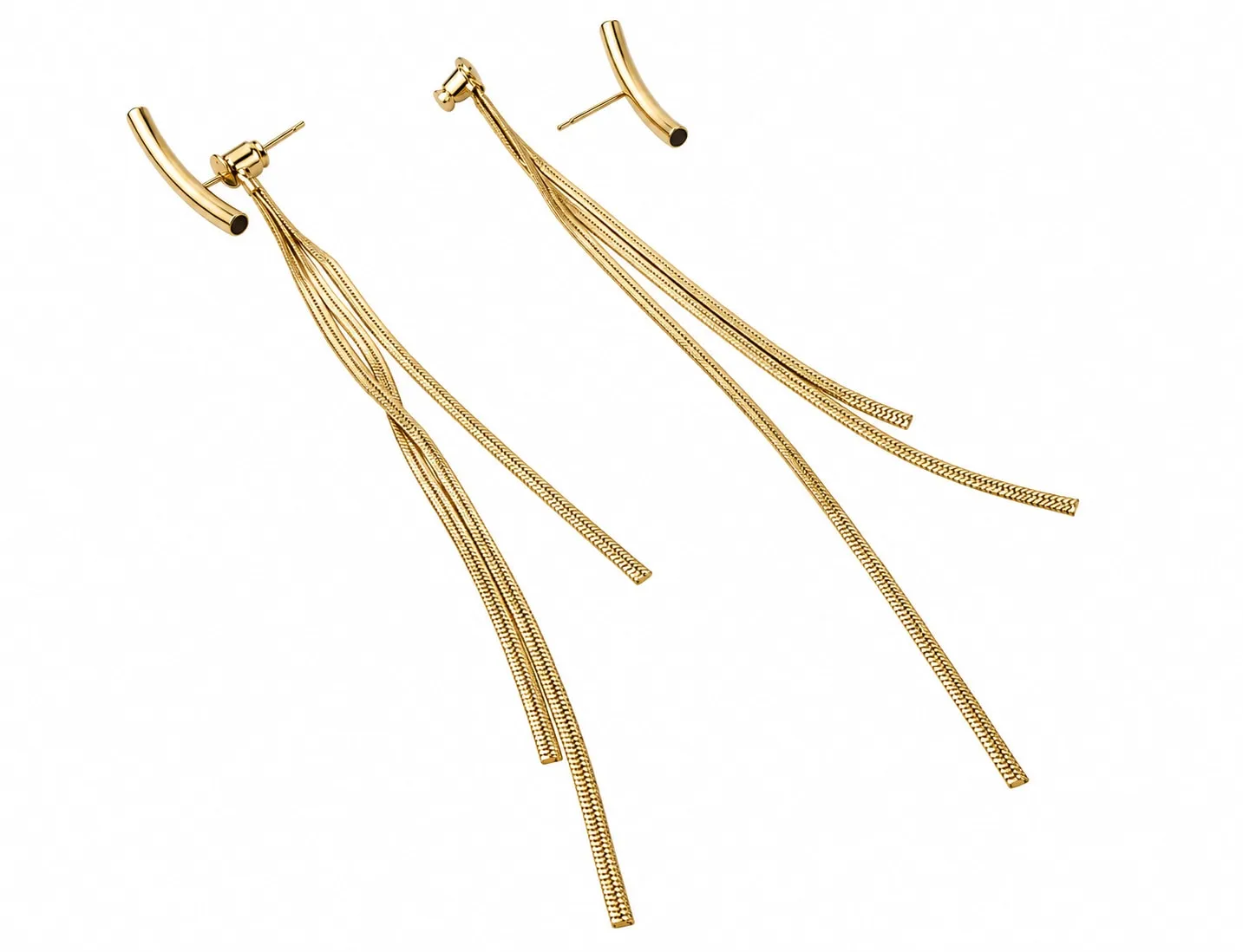 Wos Night Fall øreringe guld 12,5 cm statement