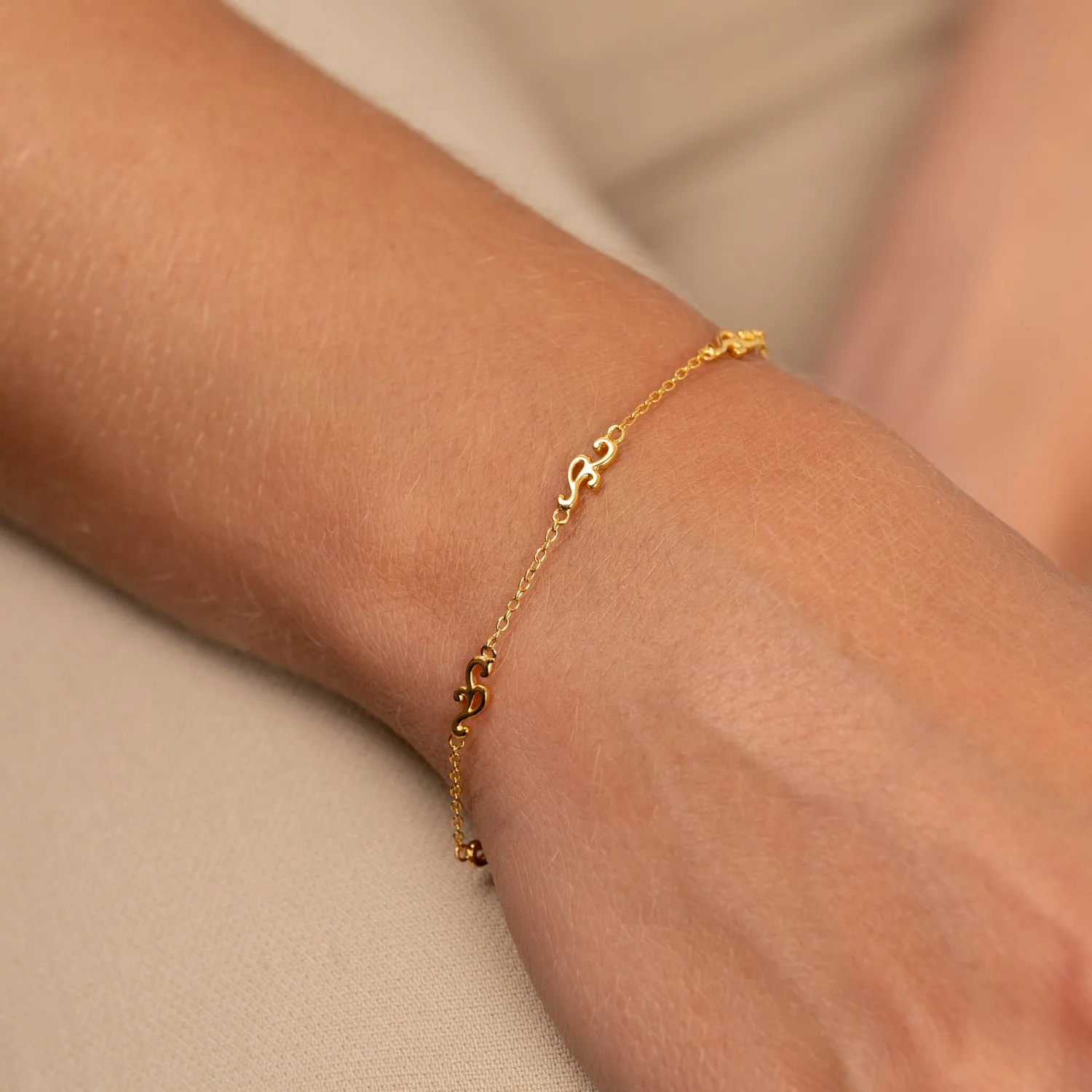 Sisi Copenhagen Solea armbånd forgyldt 16 cm +4