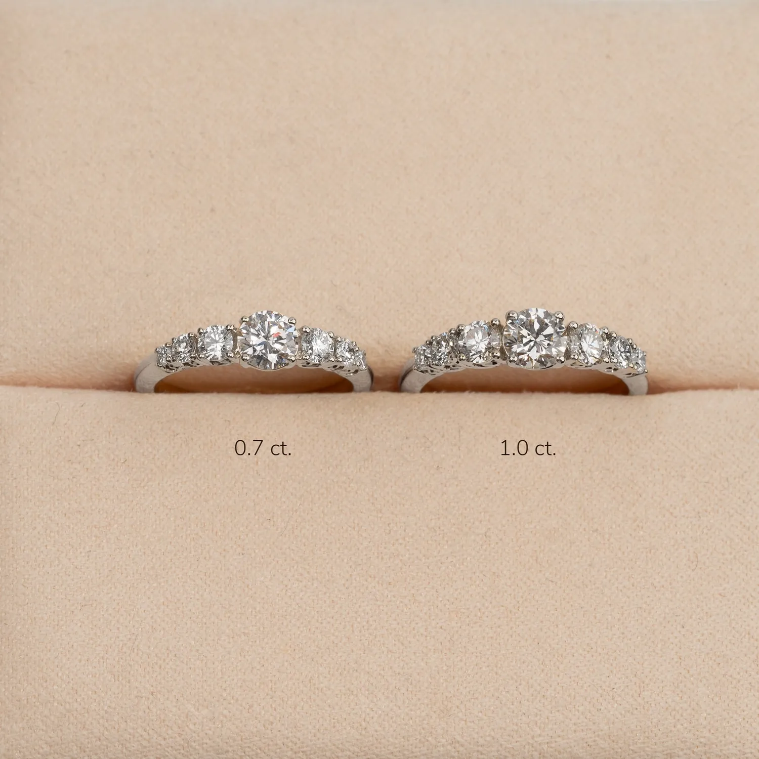 Sisi Copenhagen Seven-Stone Trellis ring hvidguld 0,7 ct