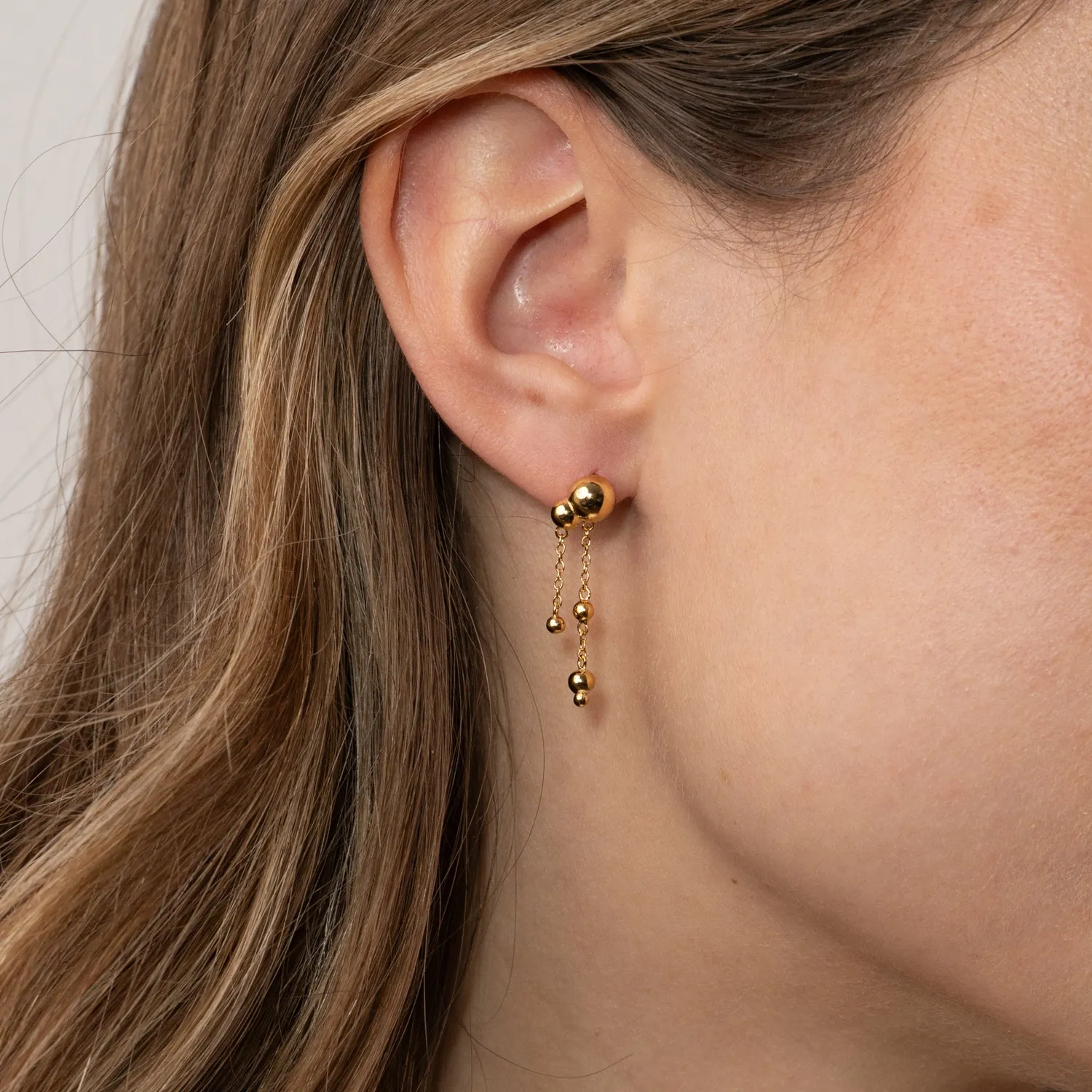 Sisi Copenhagen Paloma Golden Drop øreringe forgyldt