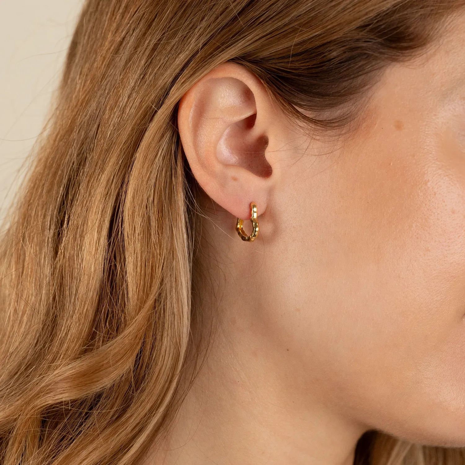 Sisi Copenhagen Freya creoler forgyldt 15 mm hjerte
