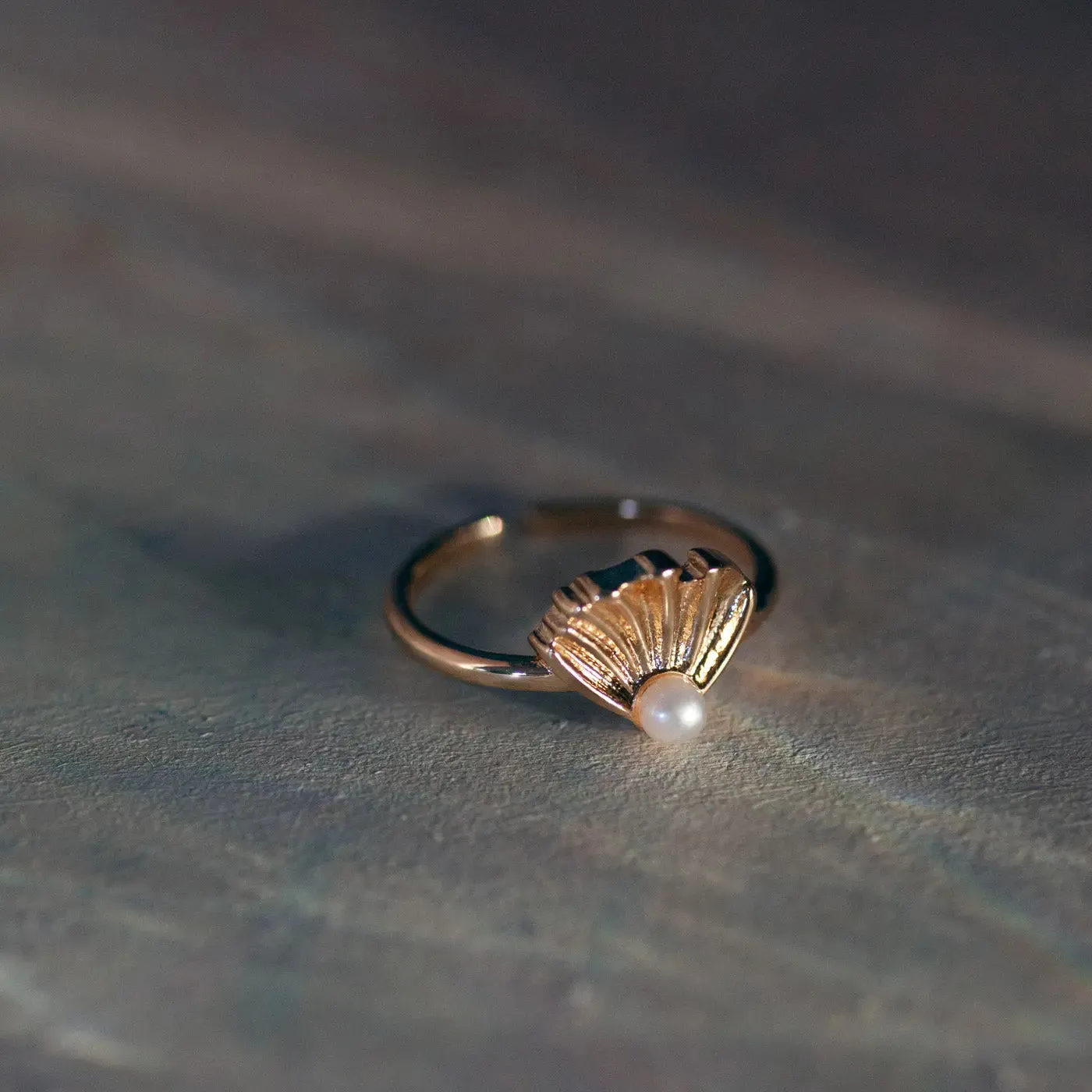 TIMI OF SWEDEN Aria ring forgyldt guld med perle