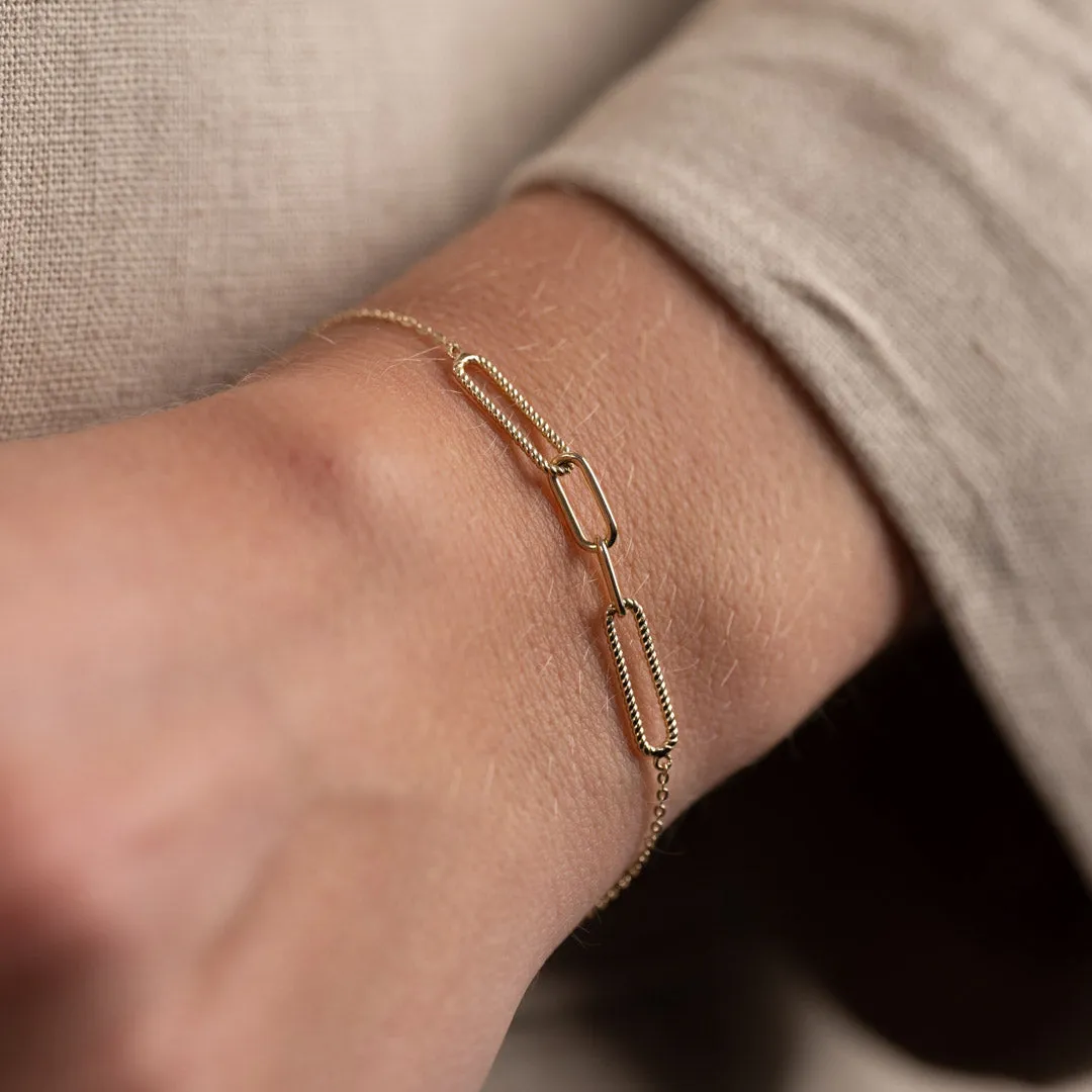 Sisi Copenhagen Natalie armbånd 16-20 cm 9 kt guld