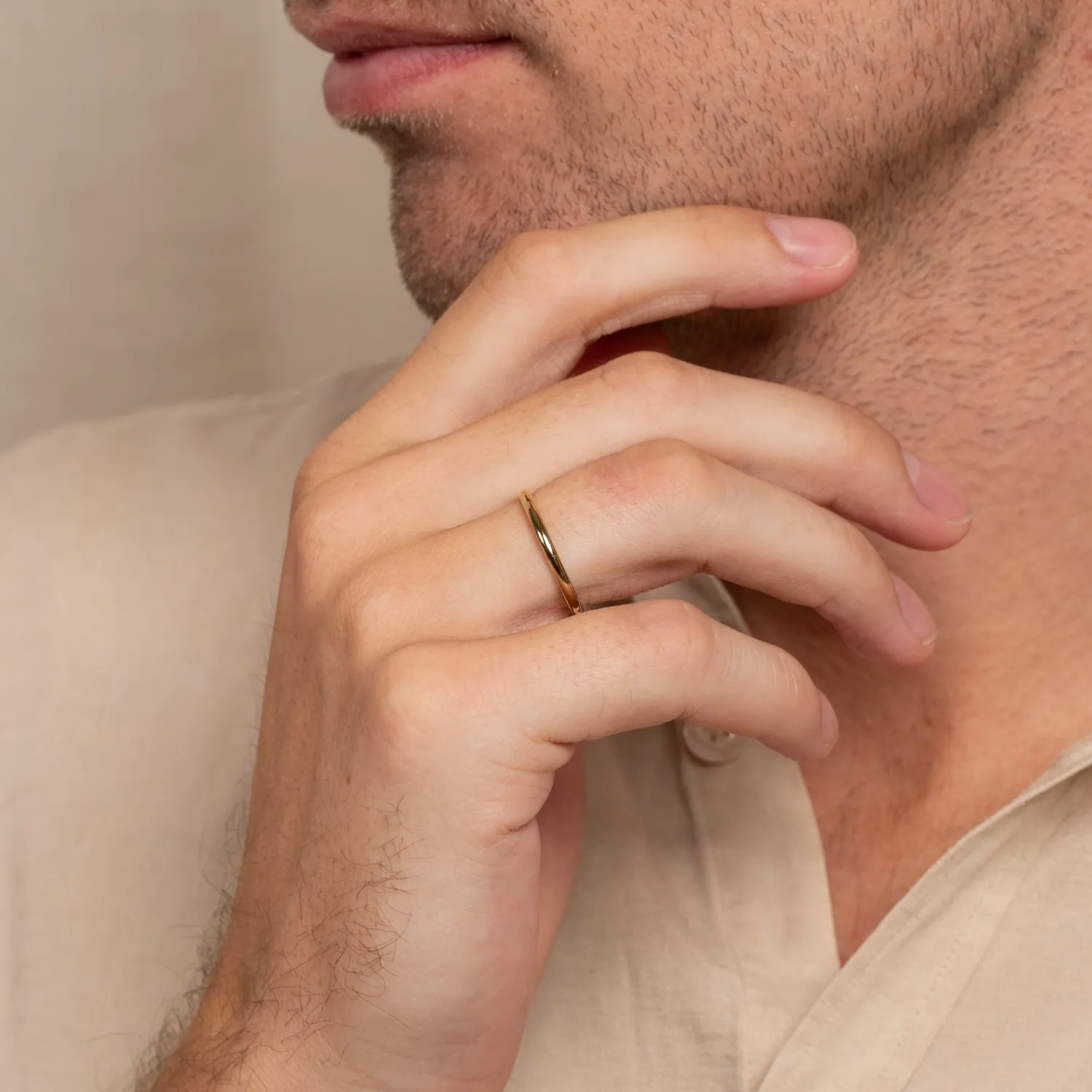 Sisi Copenhagen Classic vielsesring guld D-profil 2mm