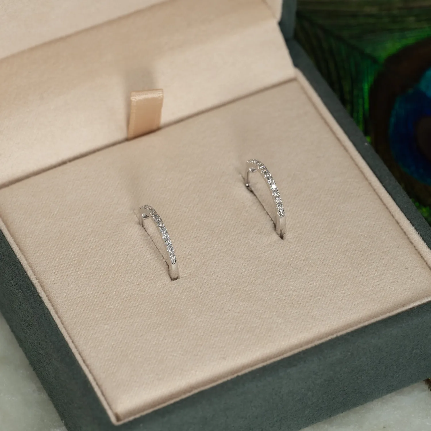 Sisi Copenhagen Classic Lab-Diamond Creol 0,2ct øreringe hvidguld