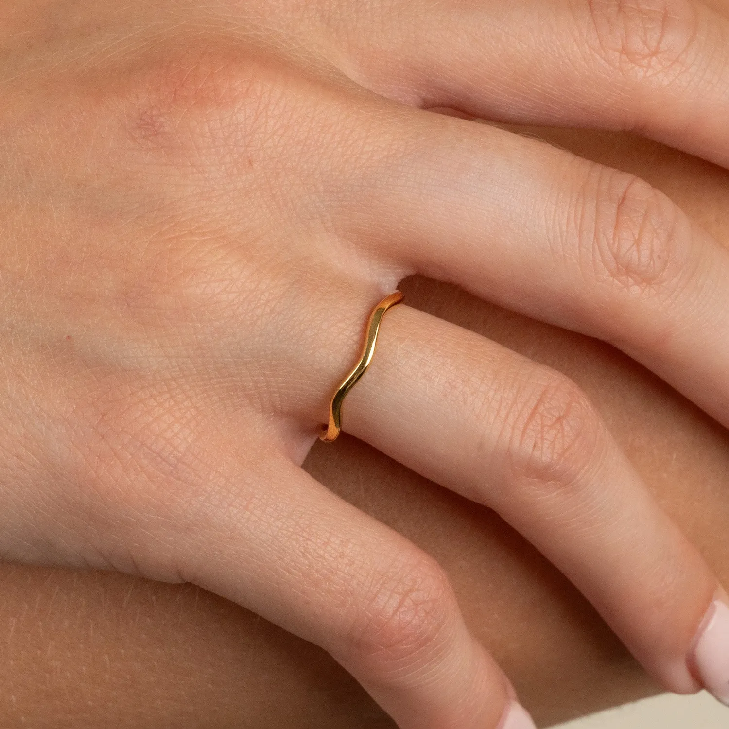 Sisi Copenhagen Gaia ring forgyldt sterlingsølv 2,5 mm