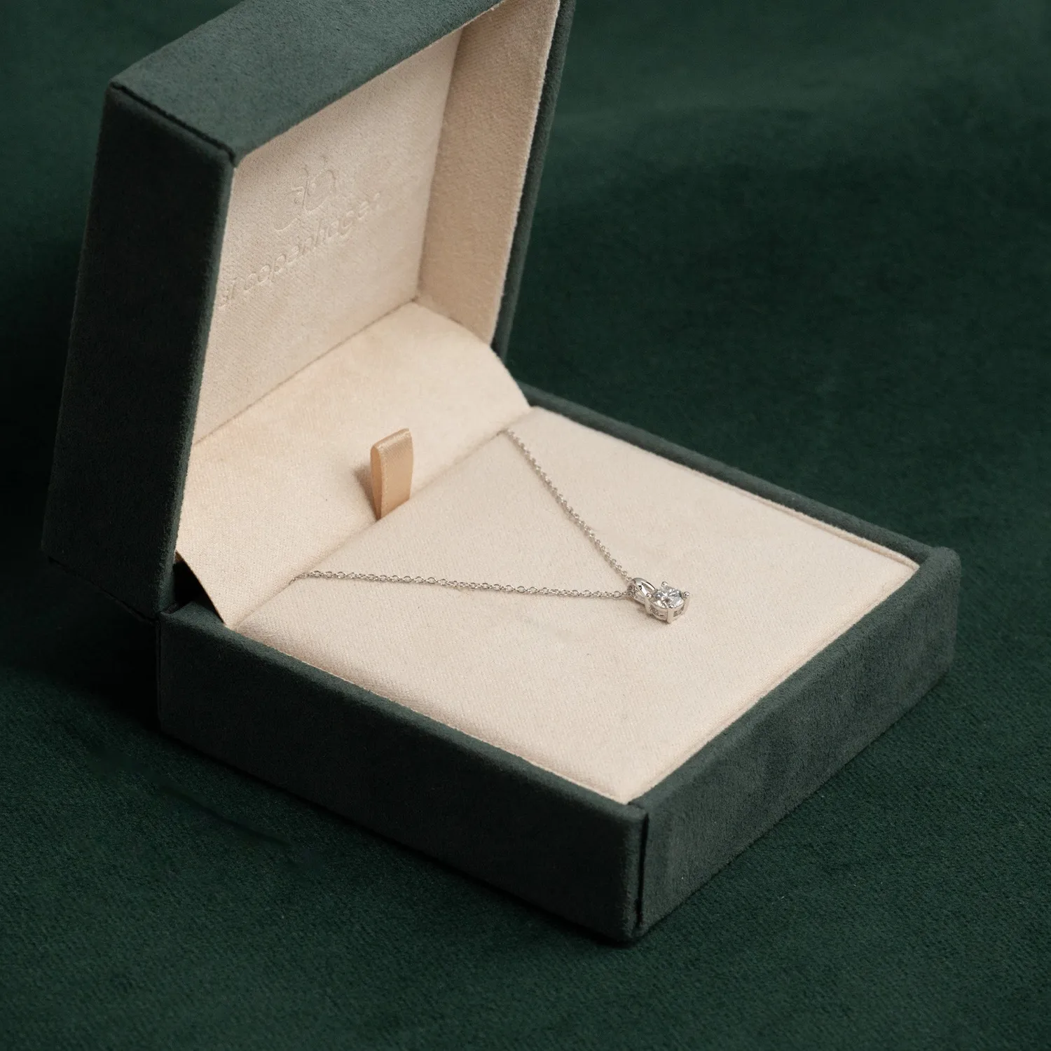 Sisi Copenhagen Prong Solitaire vedhæng 0,5 ct hvidguld