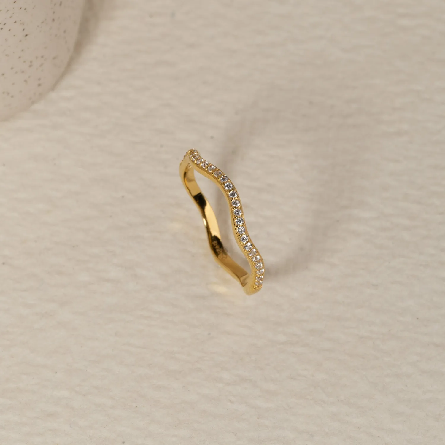 Sisi Copenhagen Gaia ring forgyldt zirkonia