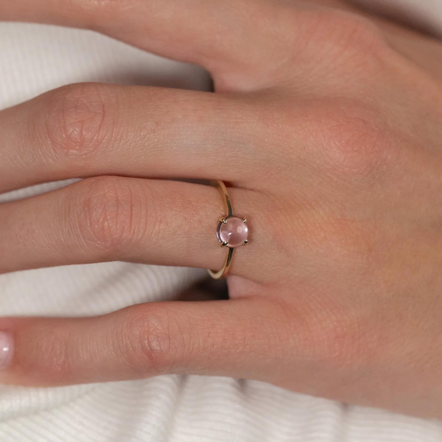 Sisi Copenhagen Gabi Purple Amethyst solid gold ring lilla