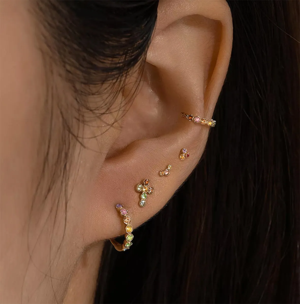 Bykjaergaard Fine cuff ørering 14 kt guld 1 stk