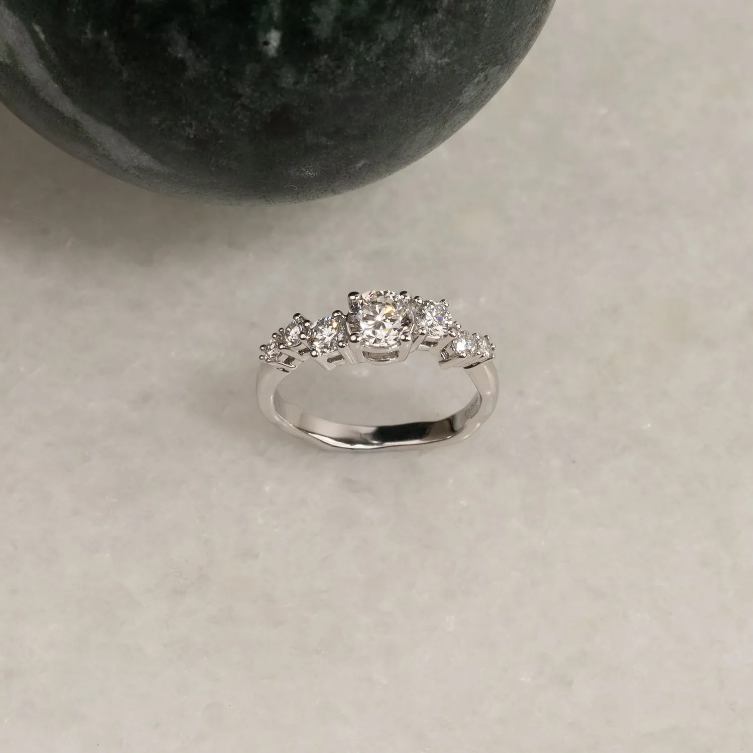 Sisi Copenhagen Organic Cluster ring diamant 14 kt guld