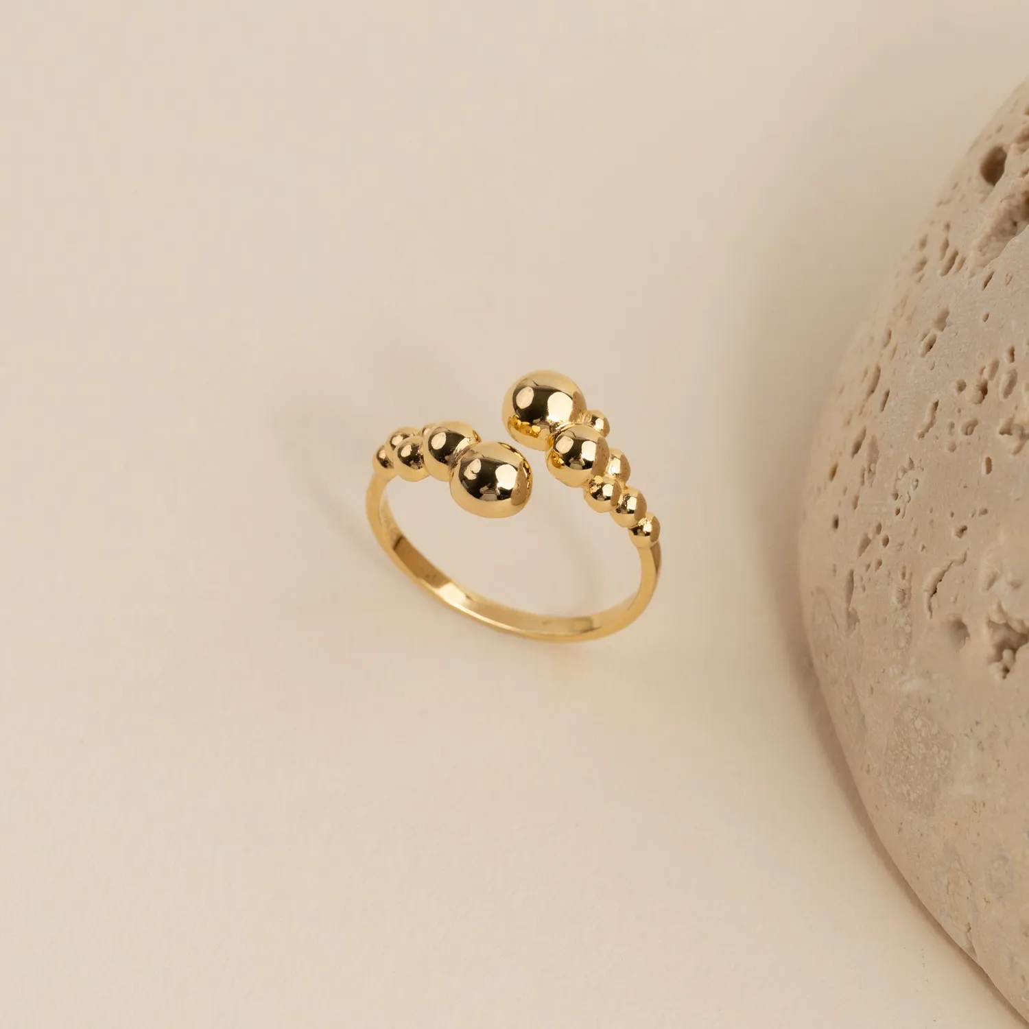 Sisi Copenhagen Paloma Golden ring forgyldt åben