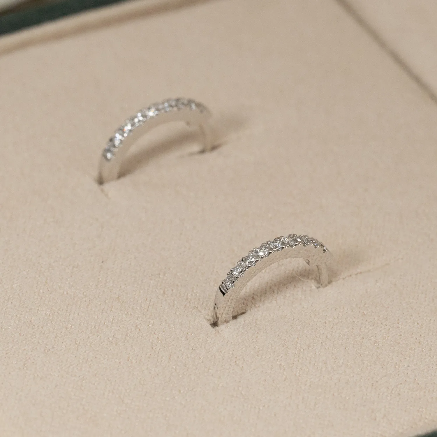 Sisi Copenhagen Classic Lab-Diamond creoler 0,15ct hvidguld