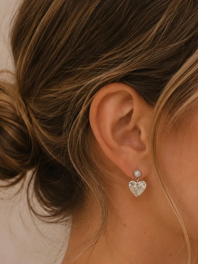 Lulo Jewelry Rosa øreringe 925S sølv par