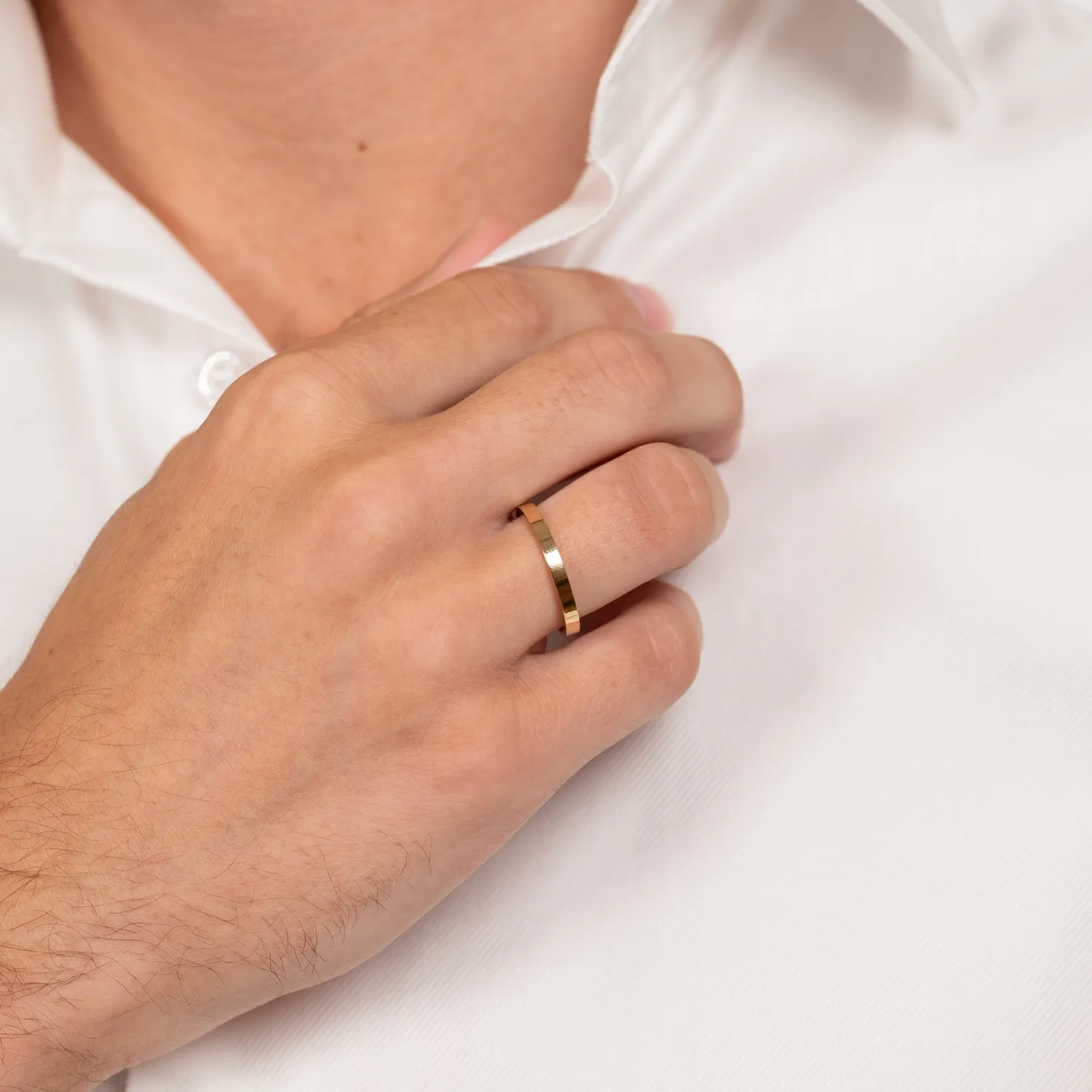 Sisi Copenhagen Flat Comfort vielsesring guld 2,5 mm 14 kt