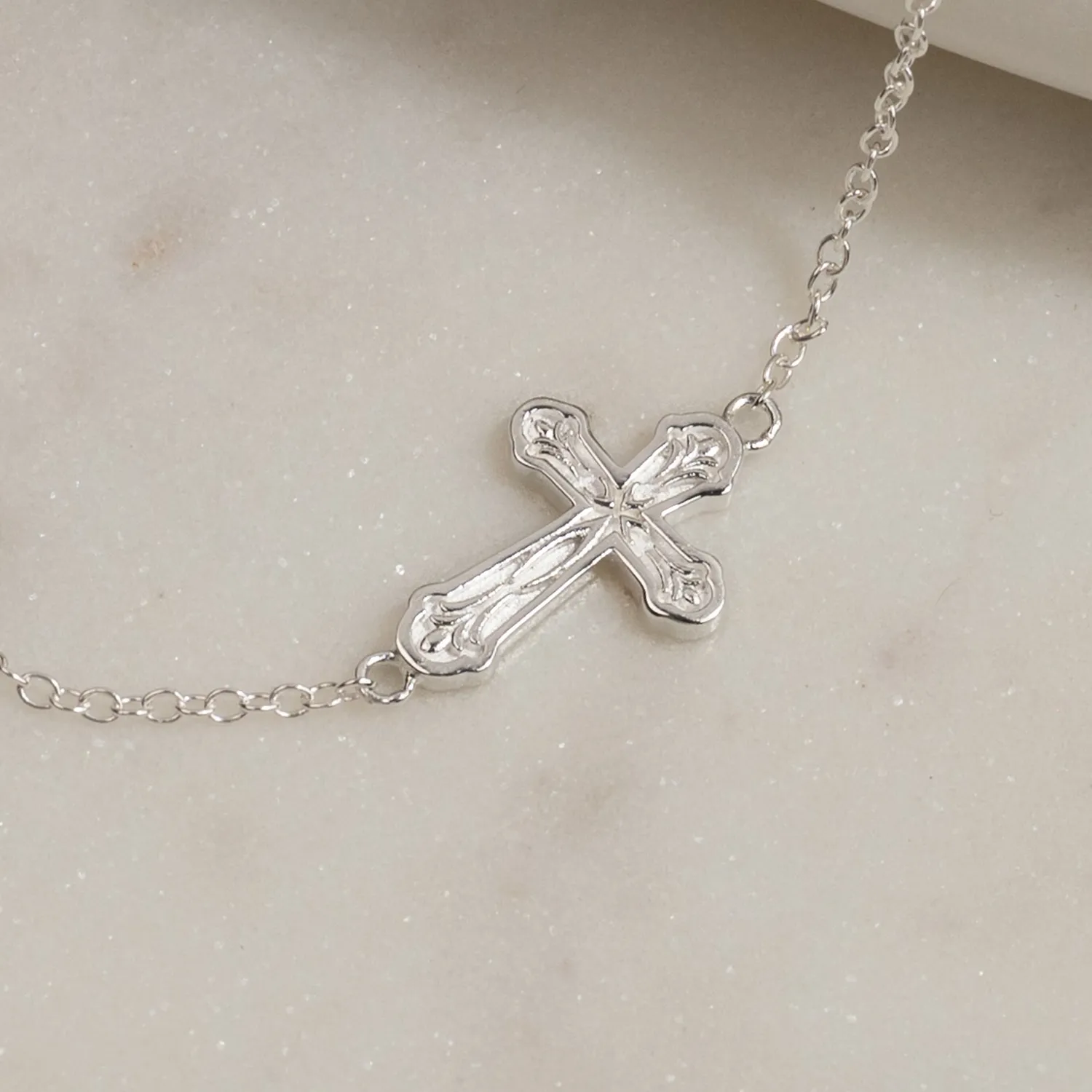 Sisi Copenhagen Dagmar Cross armbånd sølv 16+4 cm