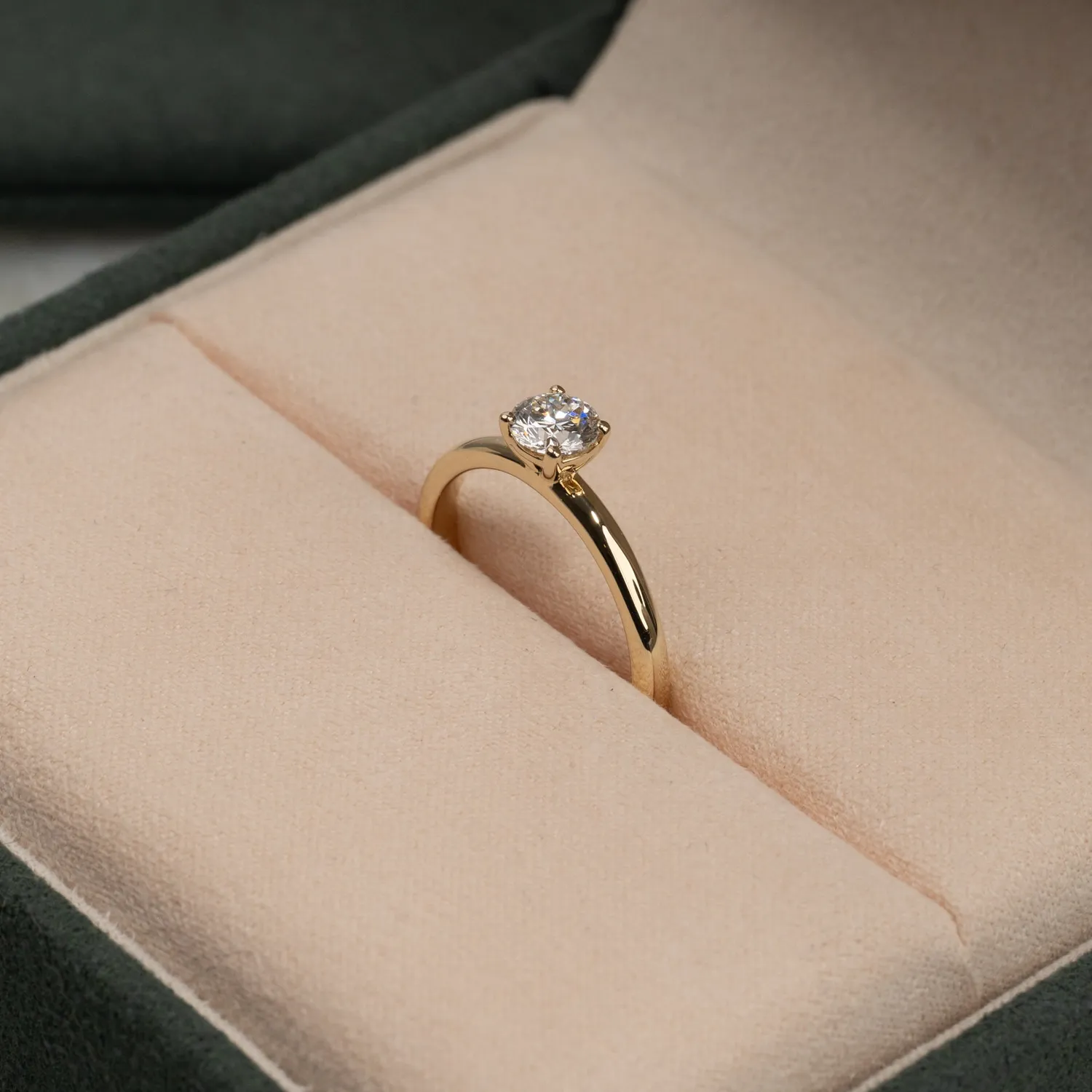 Sisi Copenhagen Simple Solitaire diamantring 0,5 ct guld 14 kt