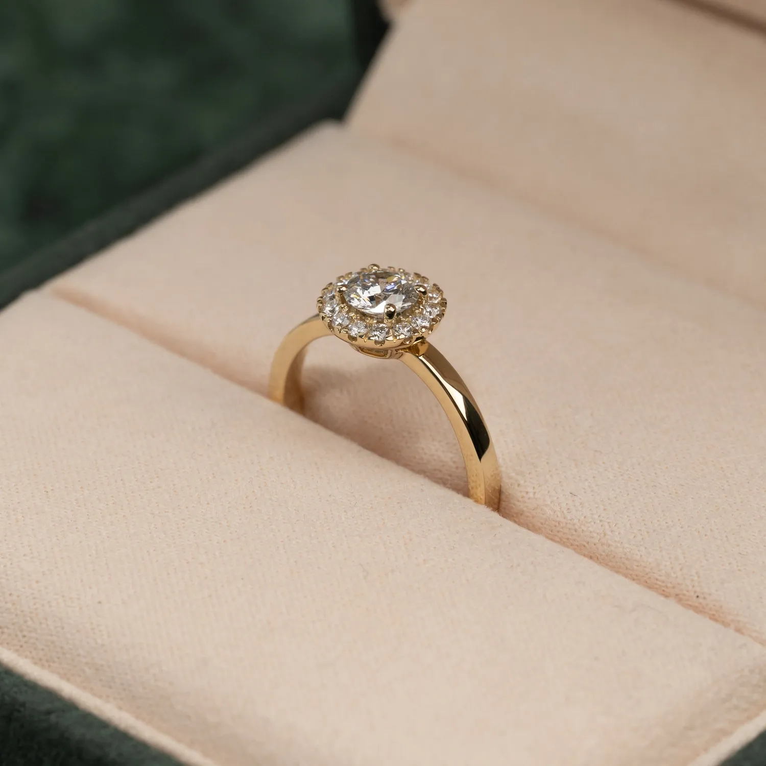 Sisi Copenhagen Diamond Halo ring guld 0,7 ct